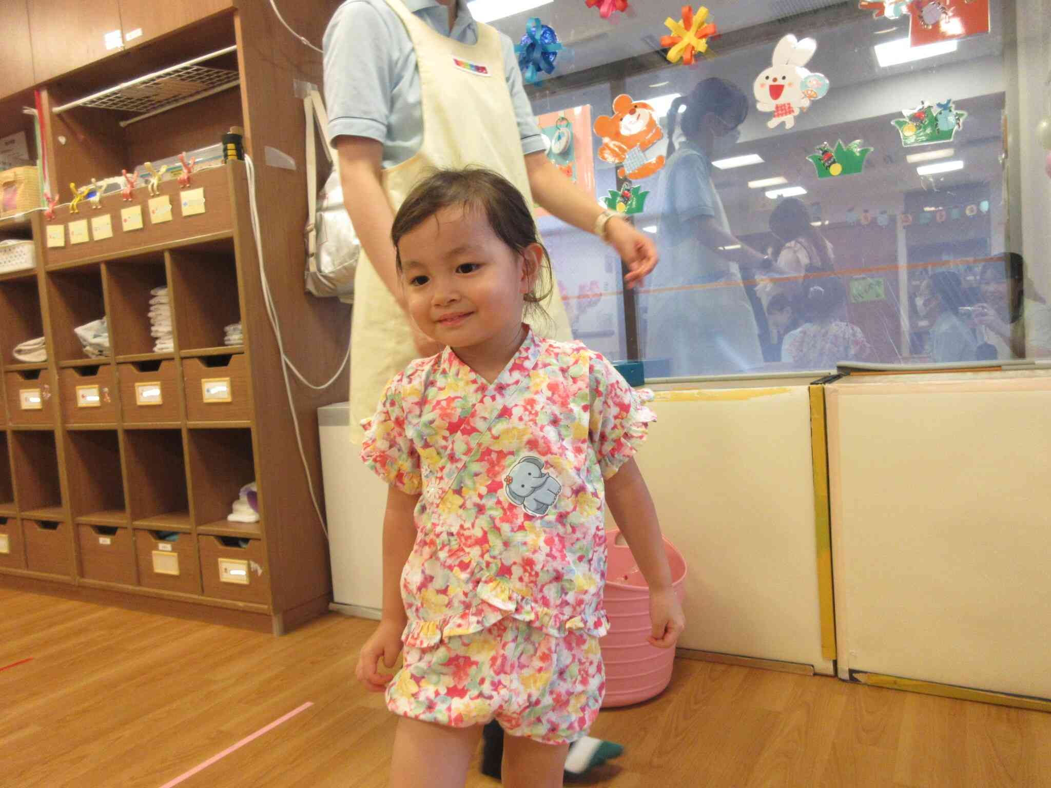 上手にくっついたね！