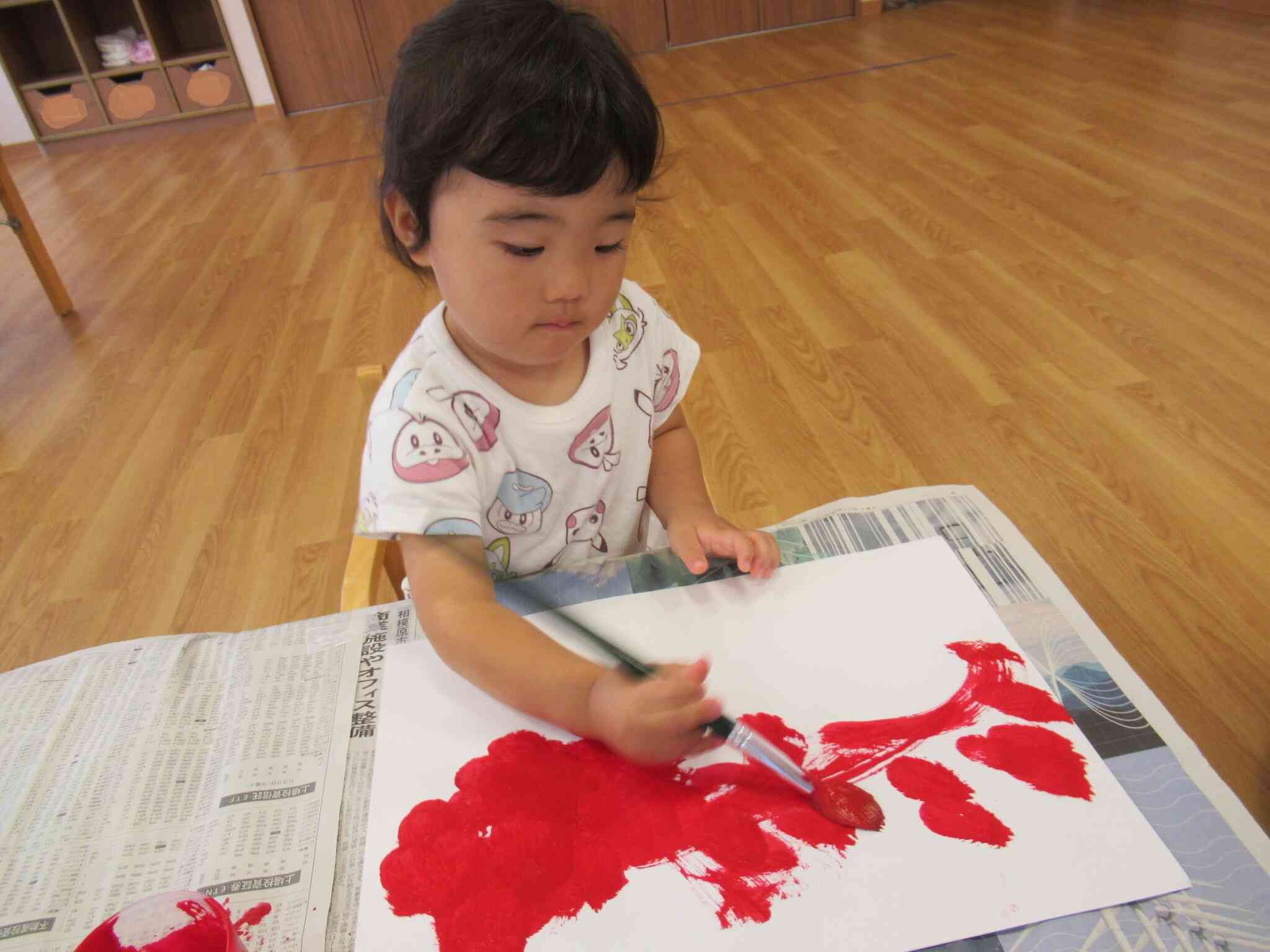 スイカを作りました！（１歳児）