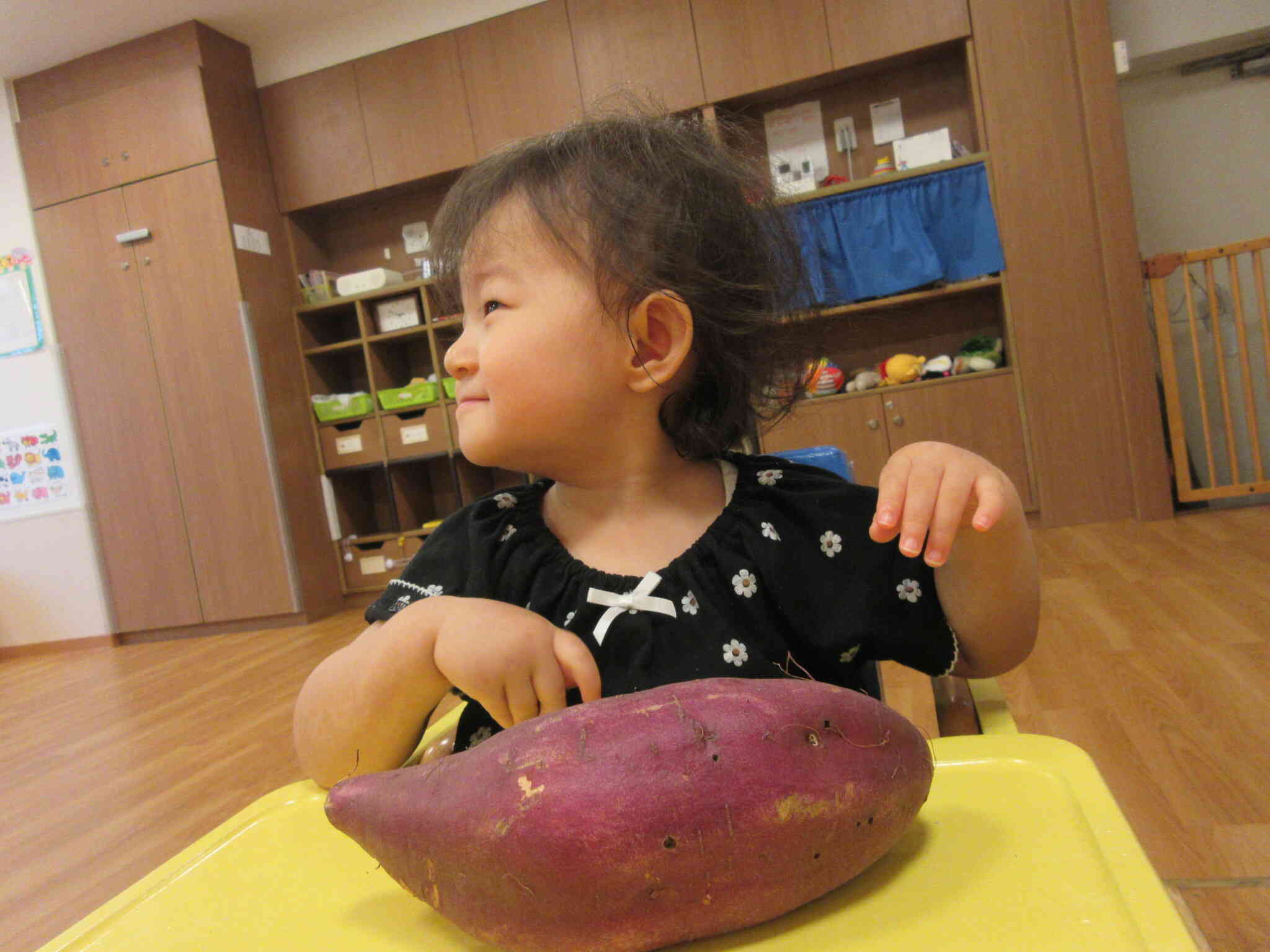 先生見て見て！大きいよ！