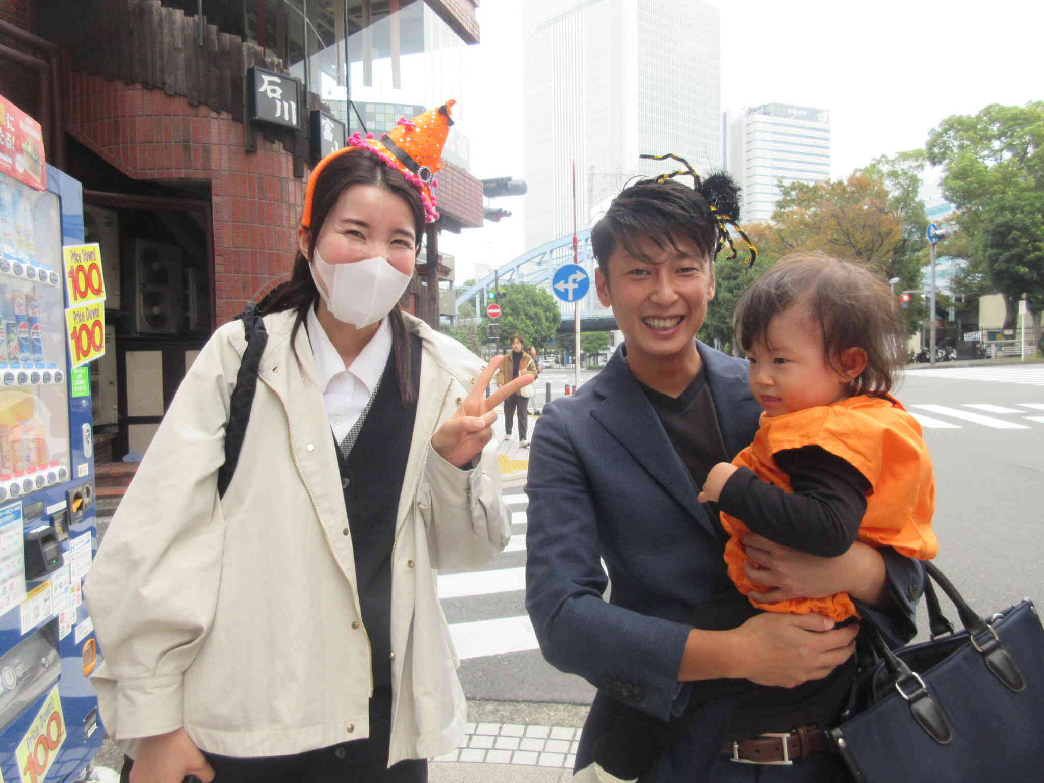 ママとパパと一緒で嬉しいね！