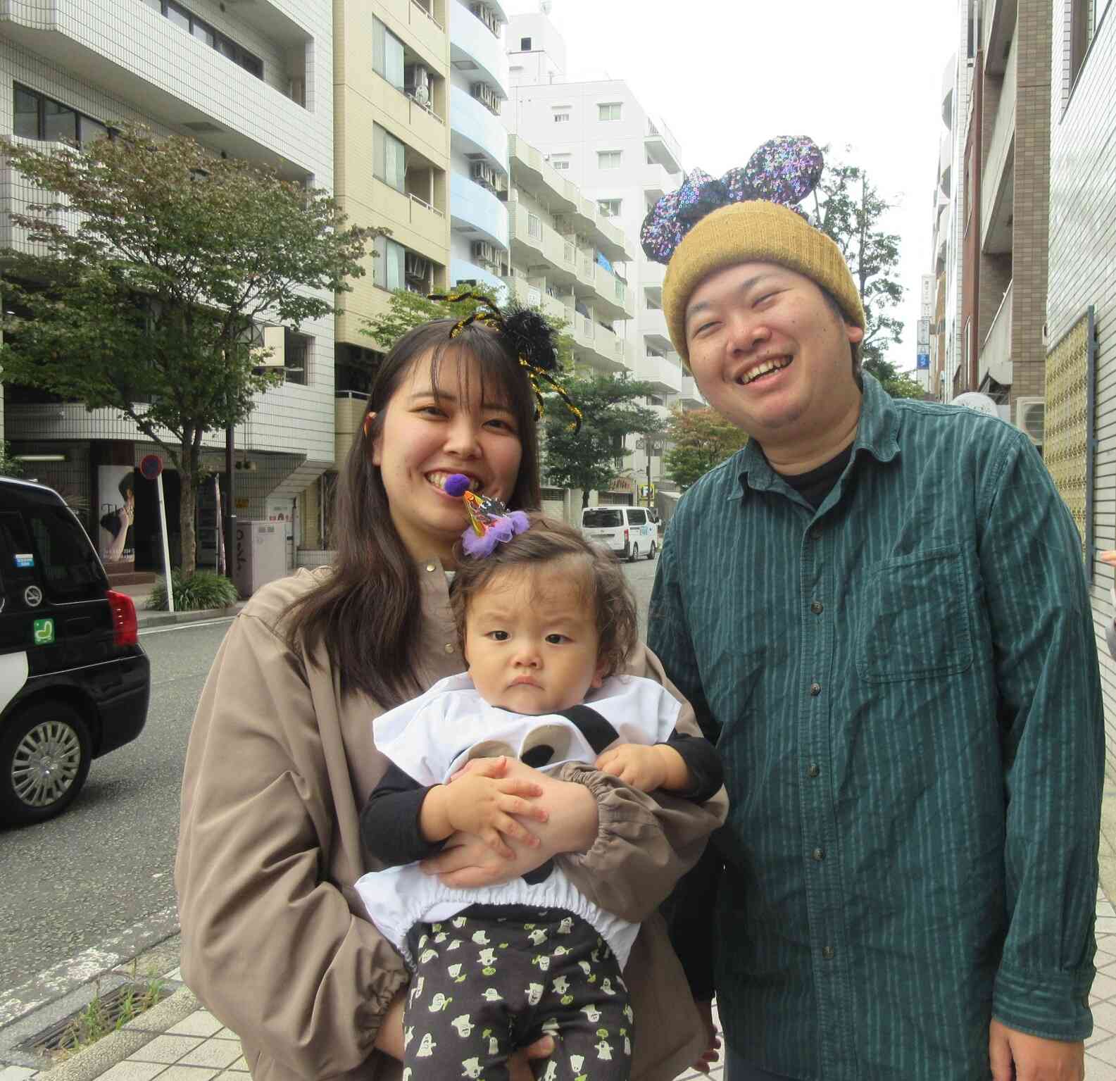 ママとパパと一緒にパシャリ☆