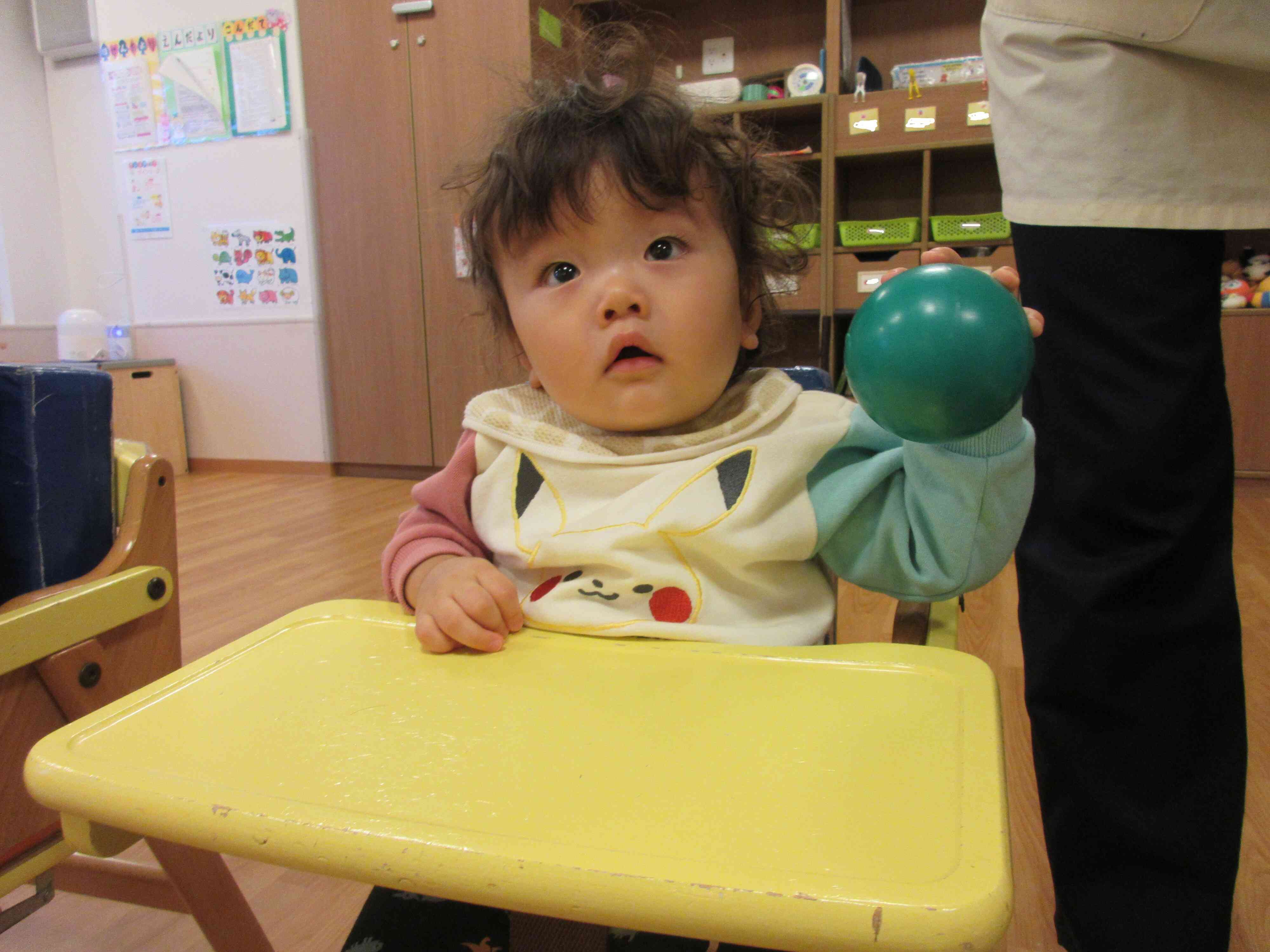 僕は緑のボールを選んだよ！