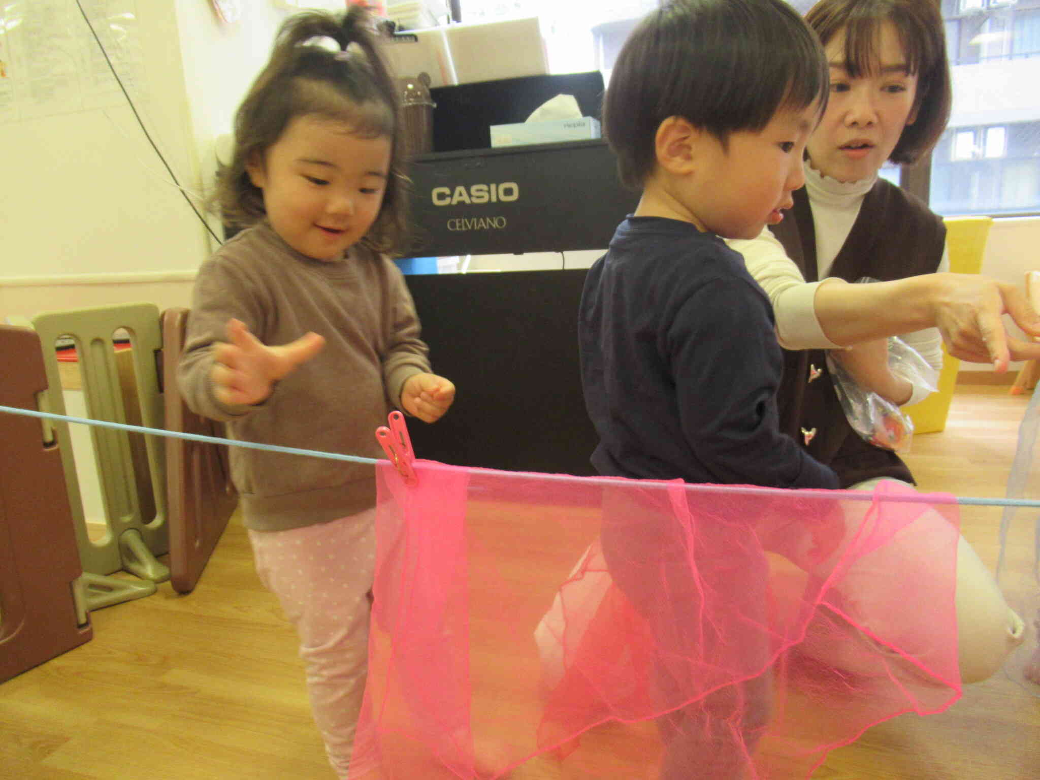 洗濯物を干そう！