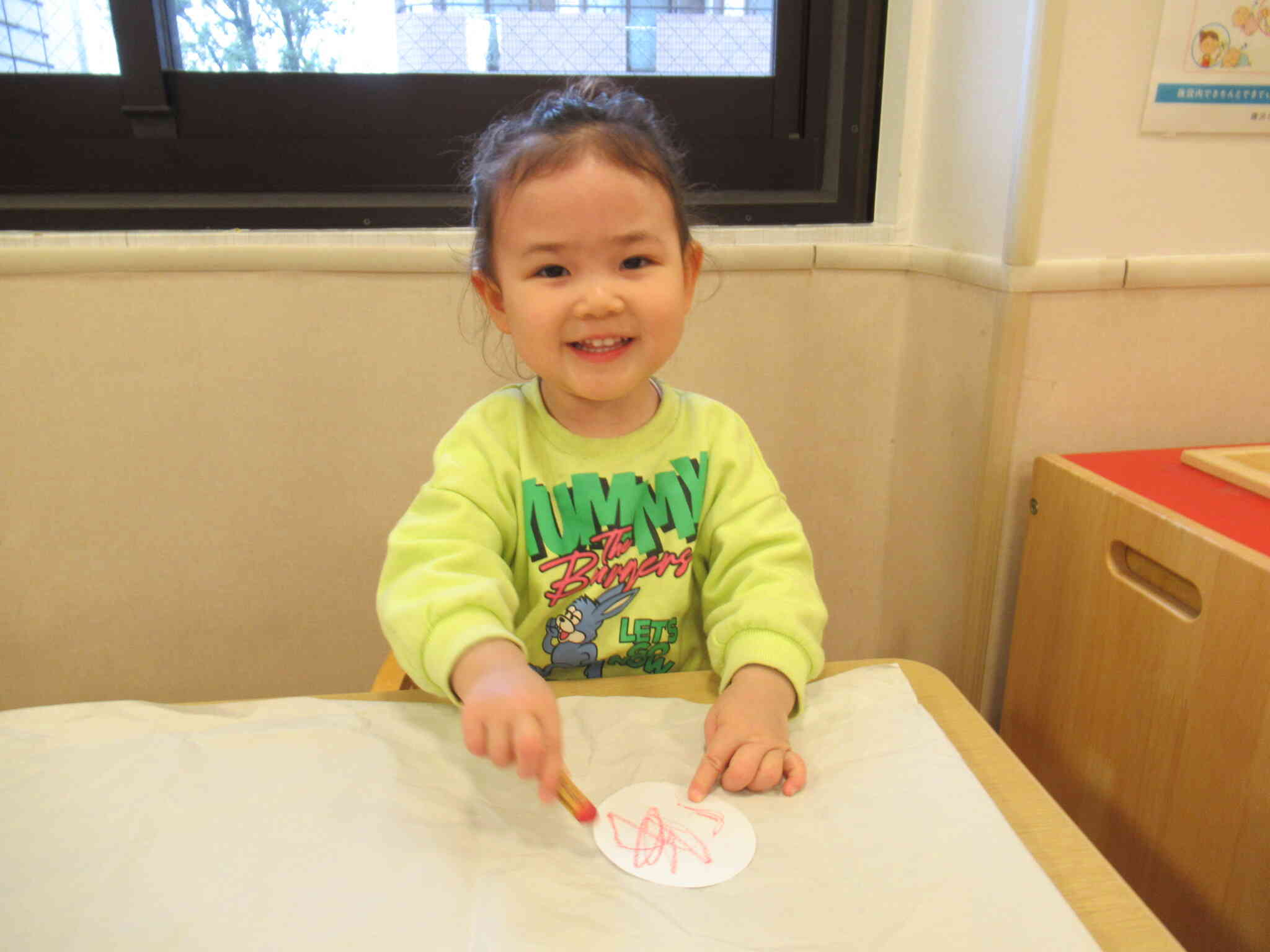 お雛様の製作をしました！(１歳児)