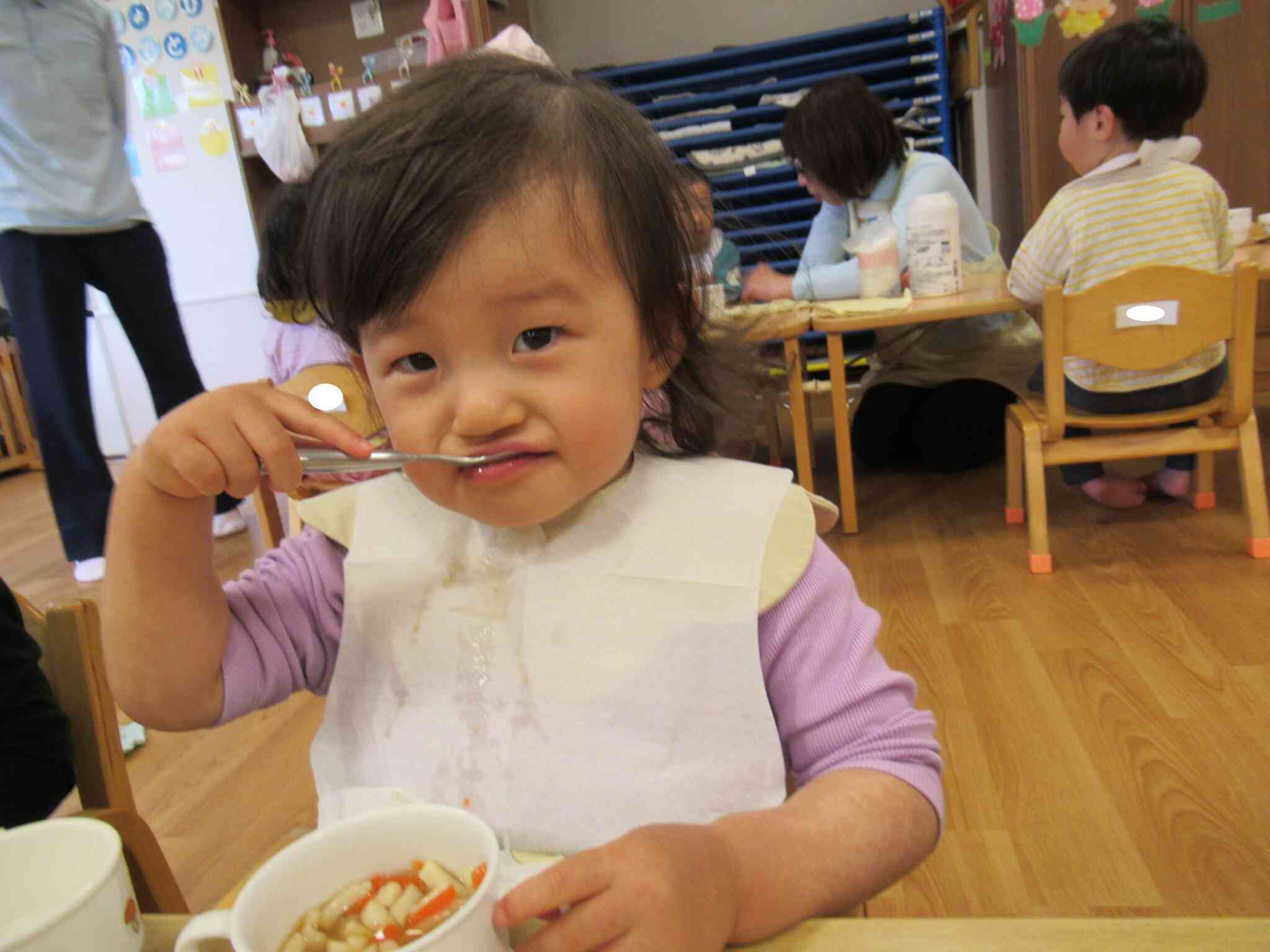 自分で食べられるよ！