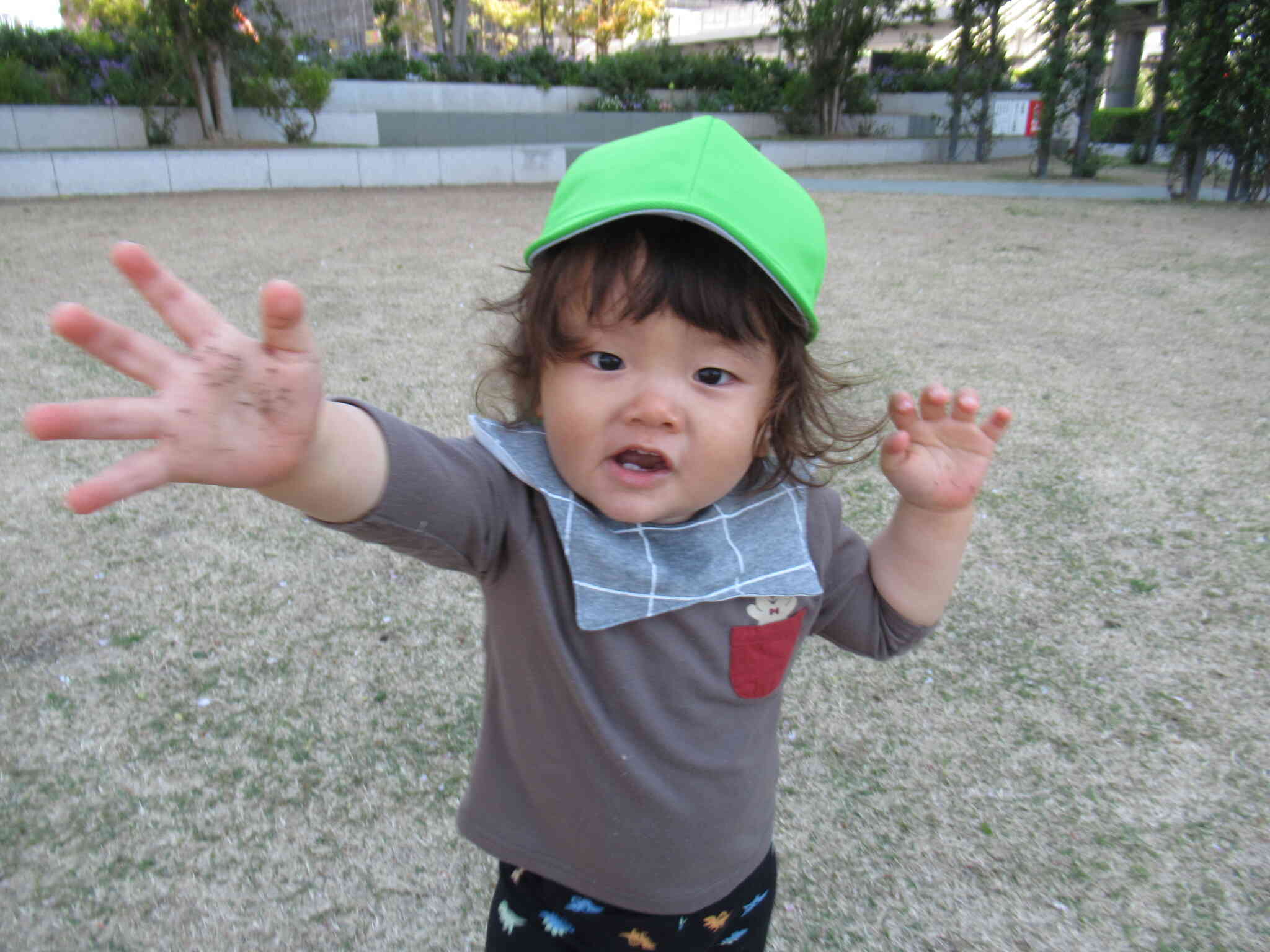 お兄さんの帽子になったよ！