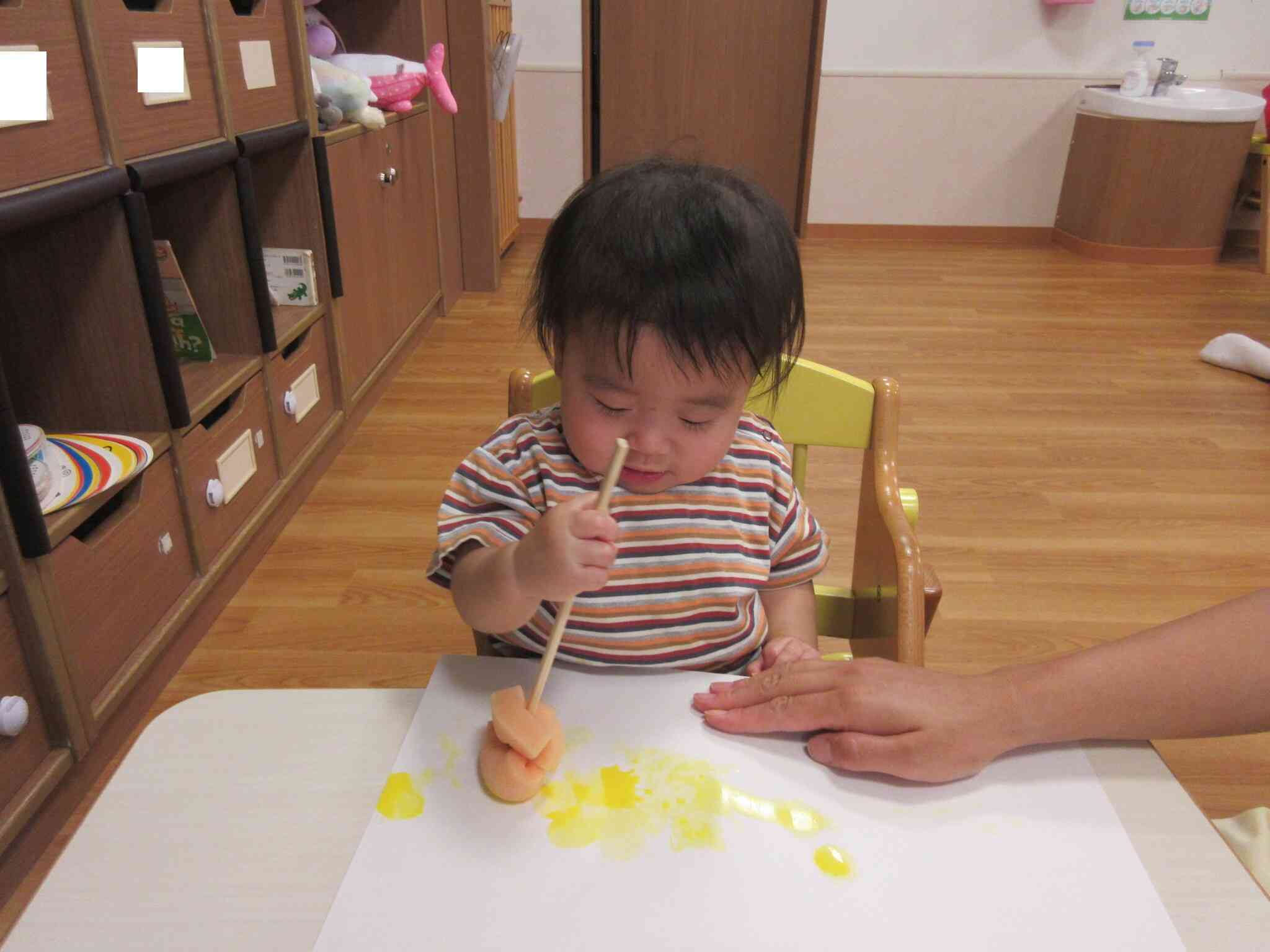 かき氷製作(０歳児)