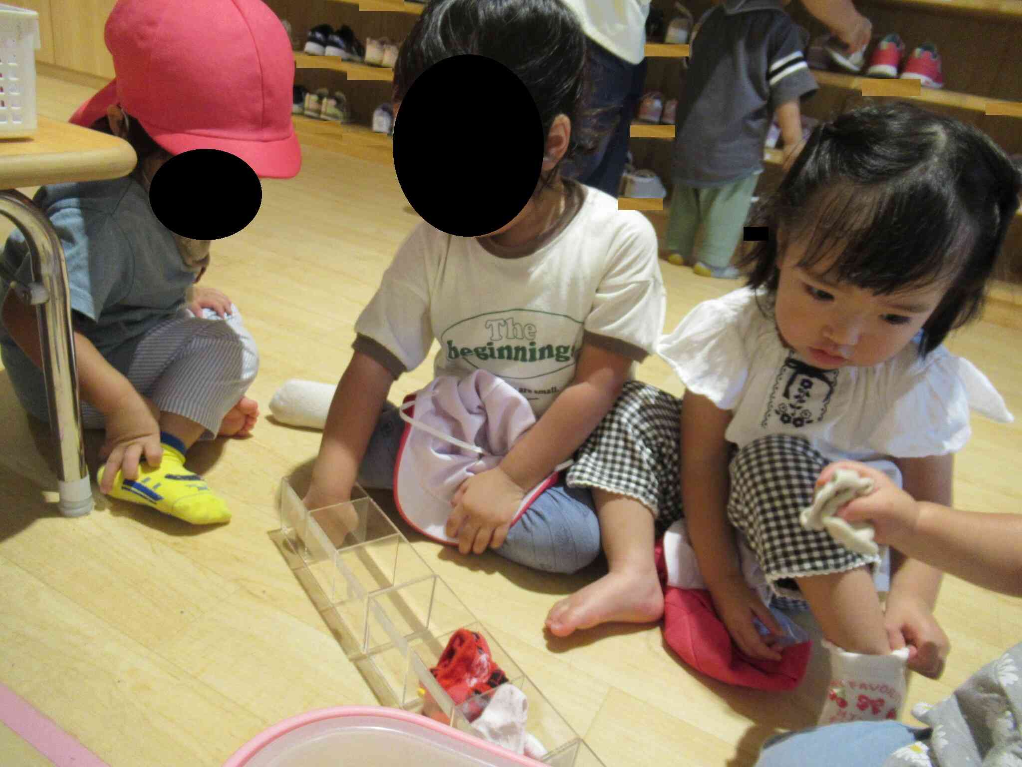 靴下も自分でしまえるよ＾＾