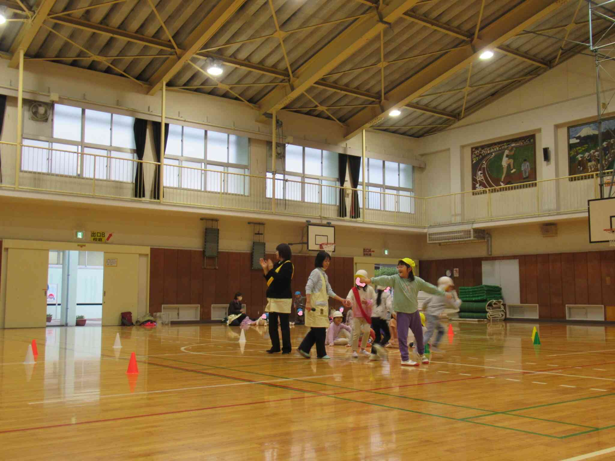 きりん組5歳児　リレー