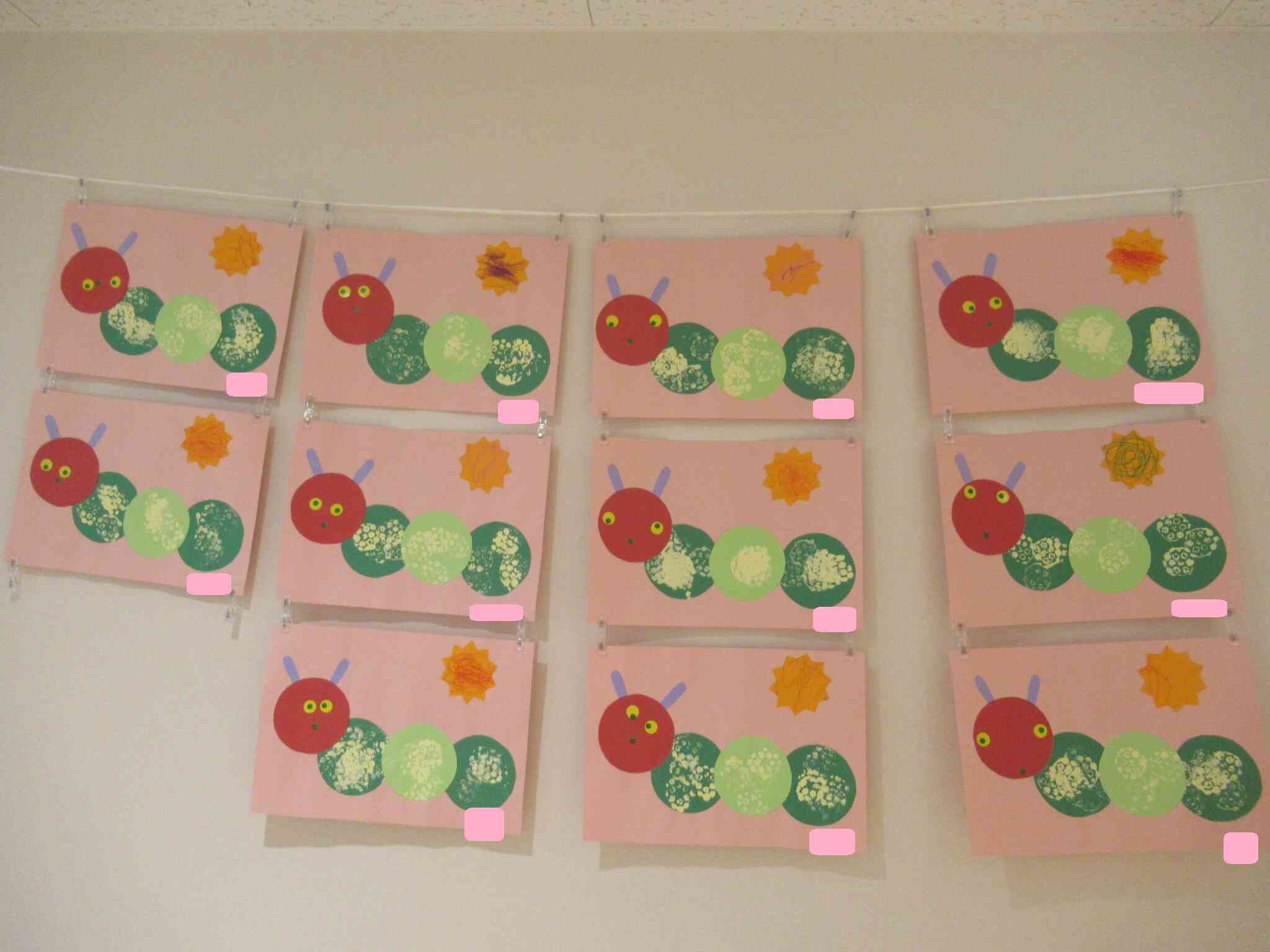 りす組（2歳児）さんの製作