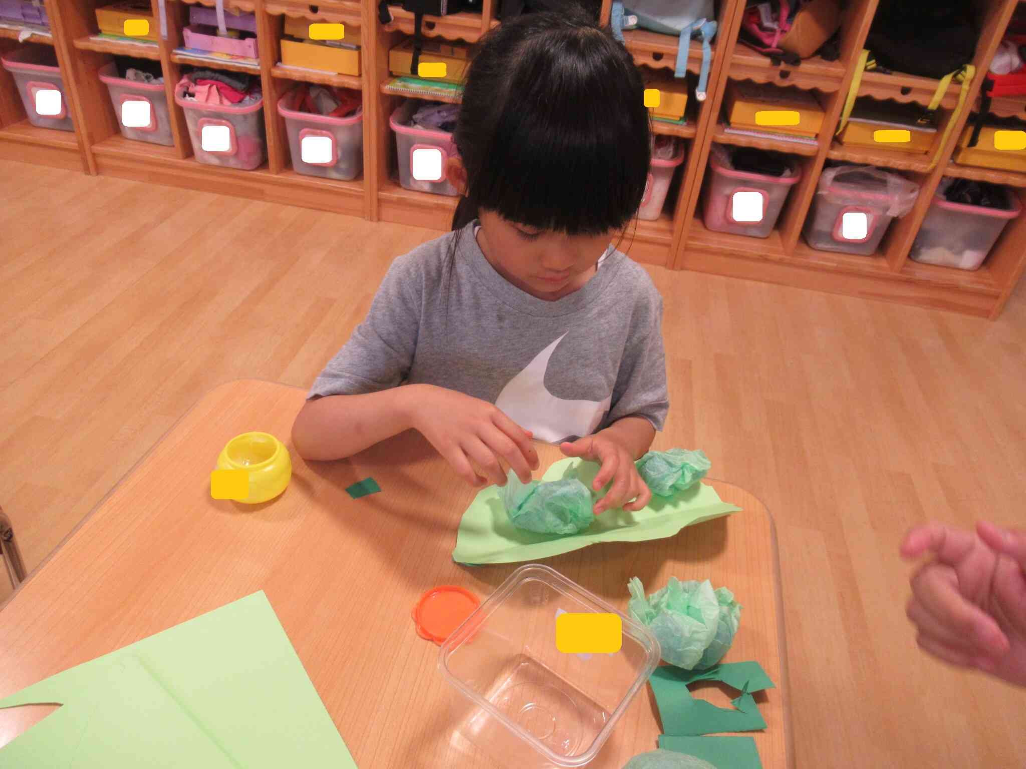 そらまめをつくったよ（きりん組　5歳児　製作）