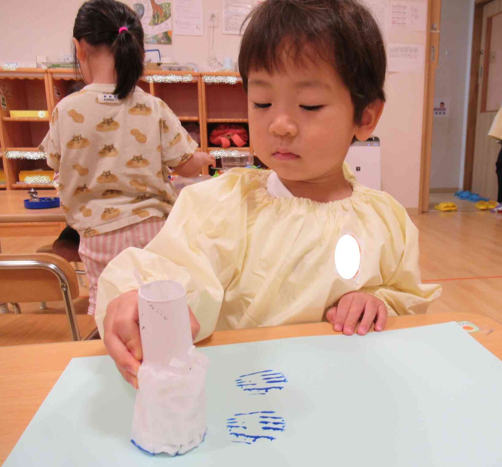 海にお船を浮かばせて　製作　うさぎ組（3歳児）
