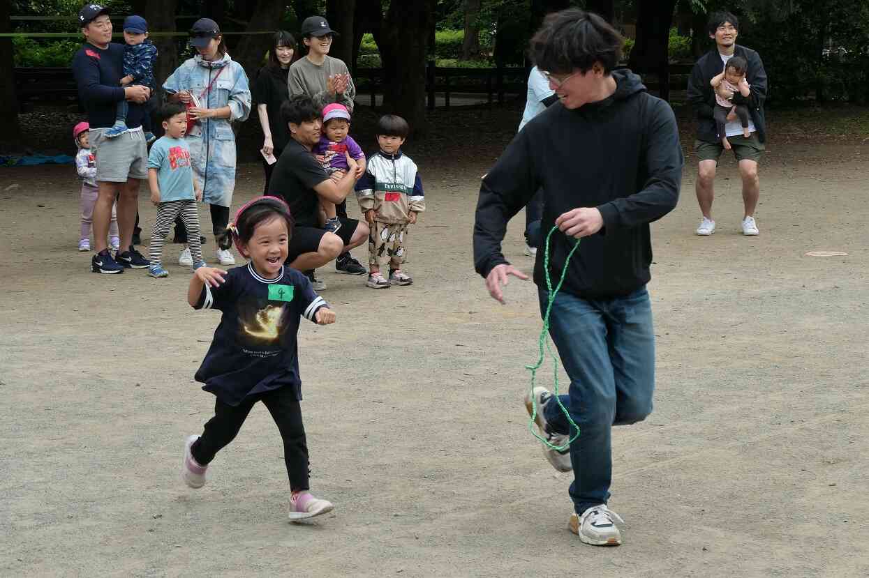 パパと一緒に走るの楽しい！
