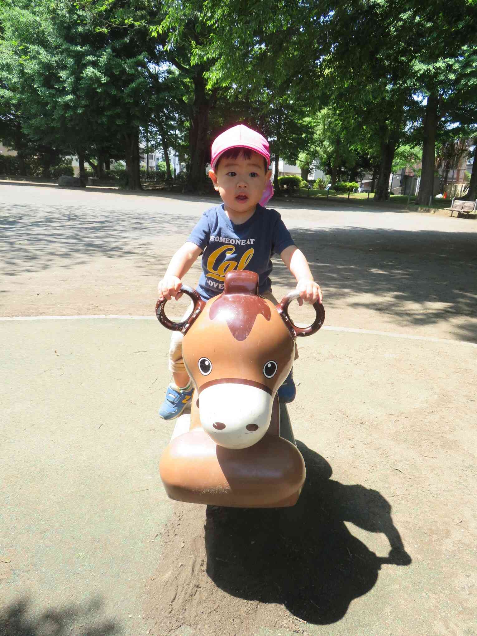 お馬さんに乗ったよ！