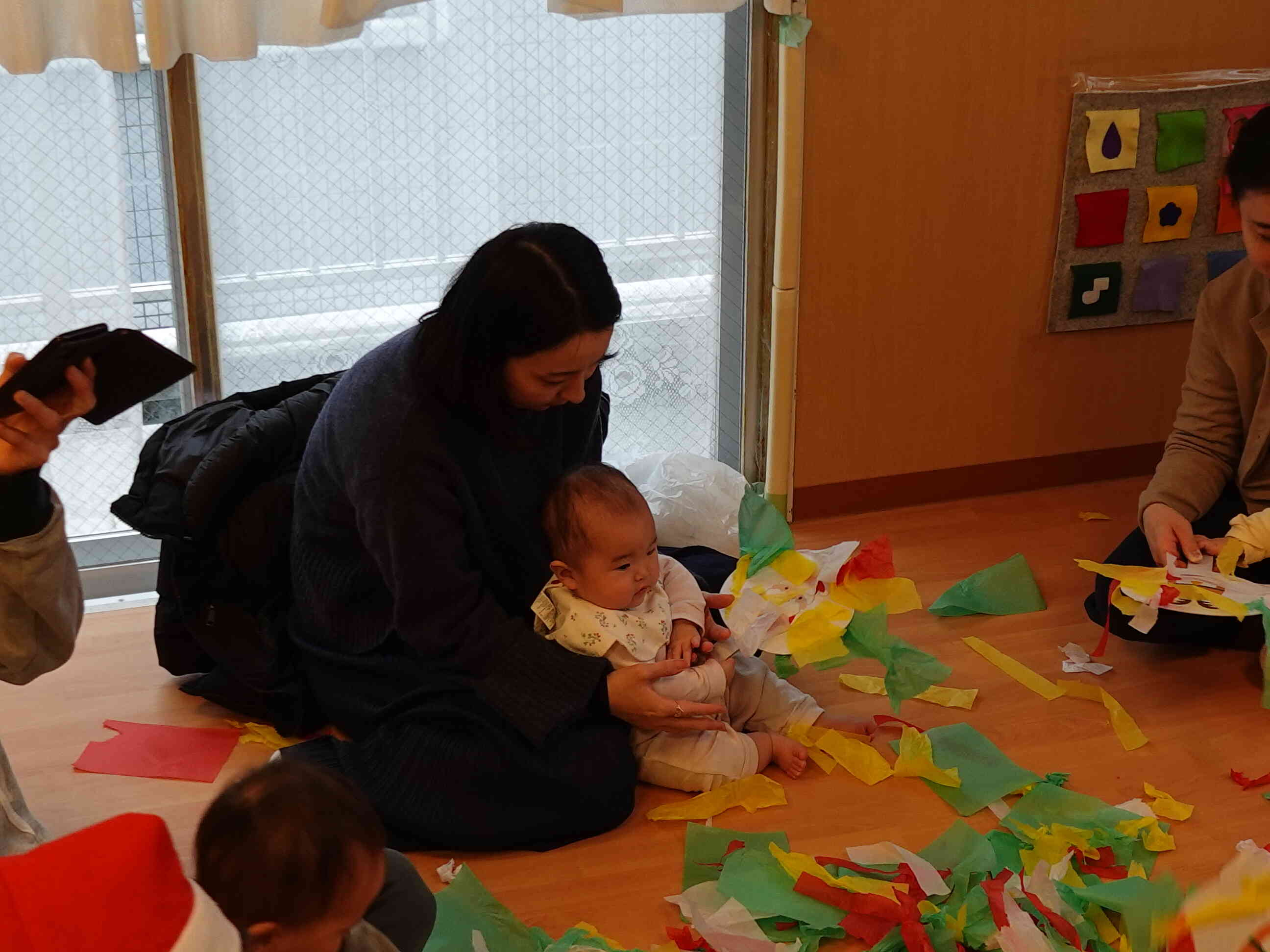 にぎにぎ丸めて…