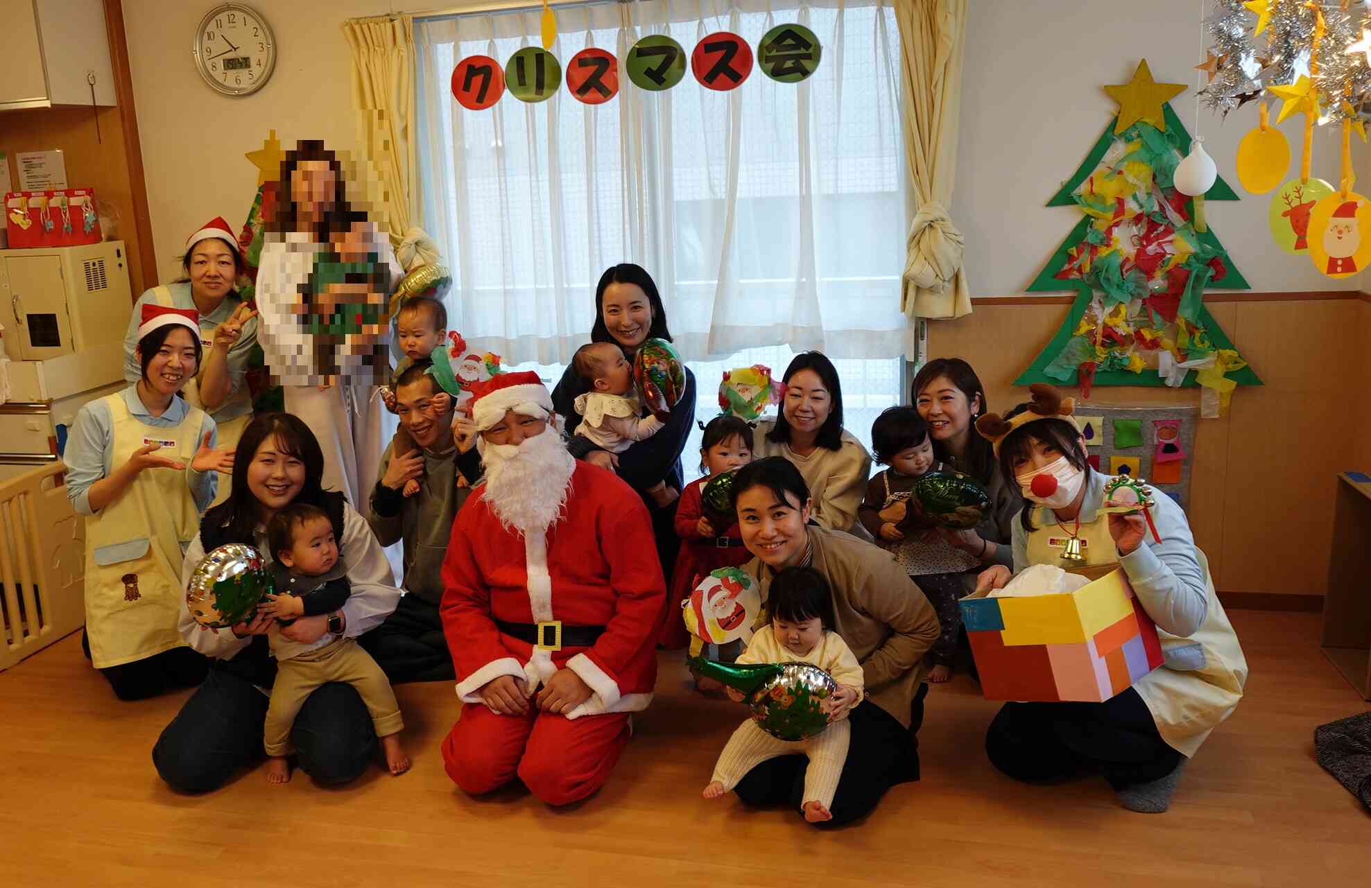 最後はサンタさんと一緒にお写真！