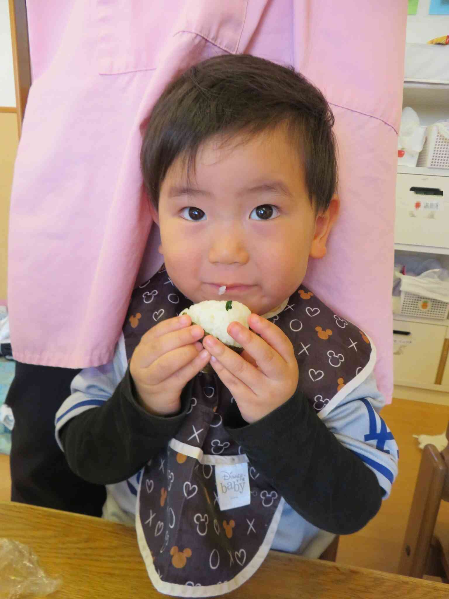 おにぎりとっても美味しいね～！