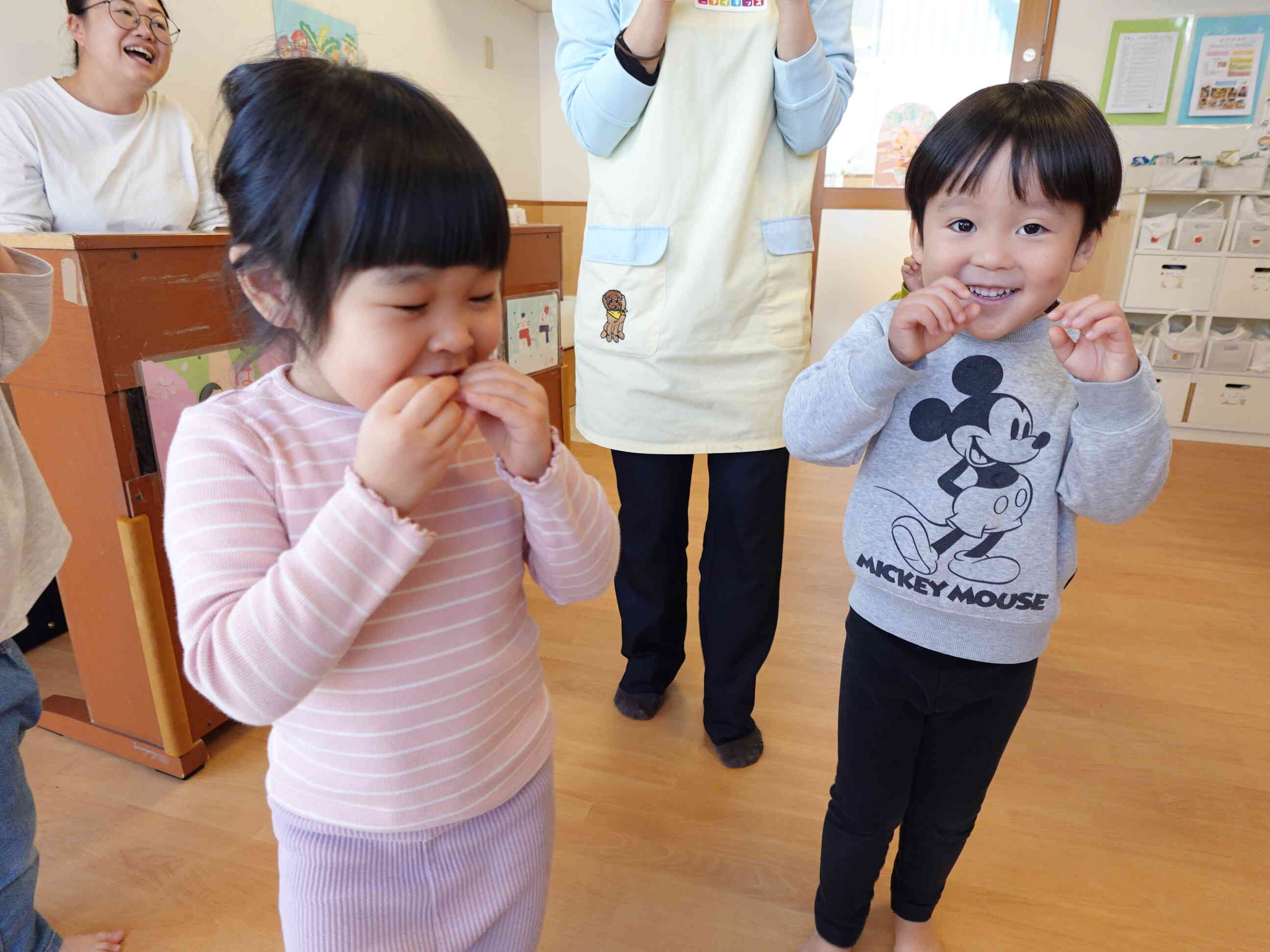 リスさん⁉のように小さく小さく…