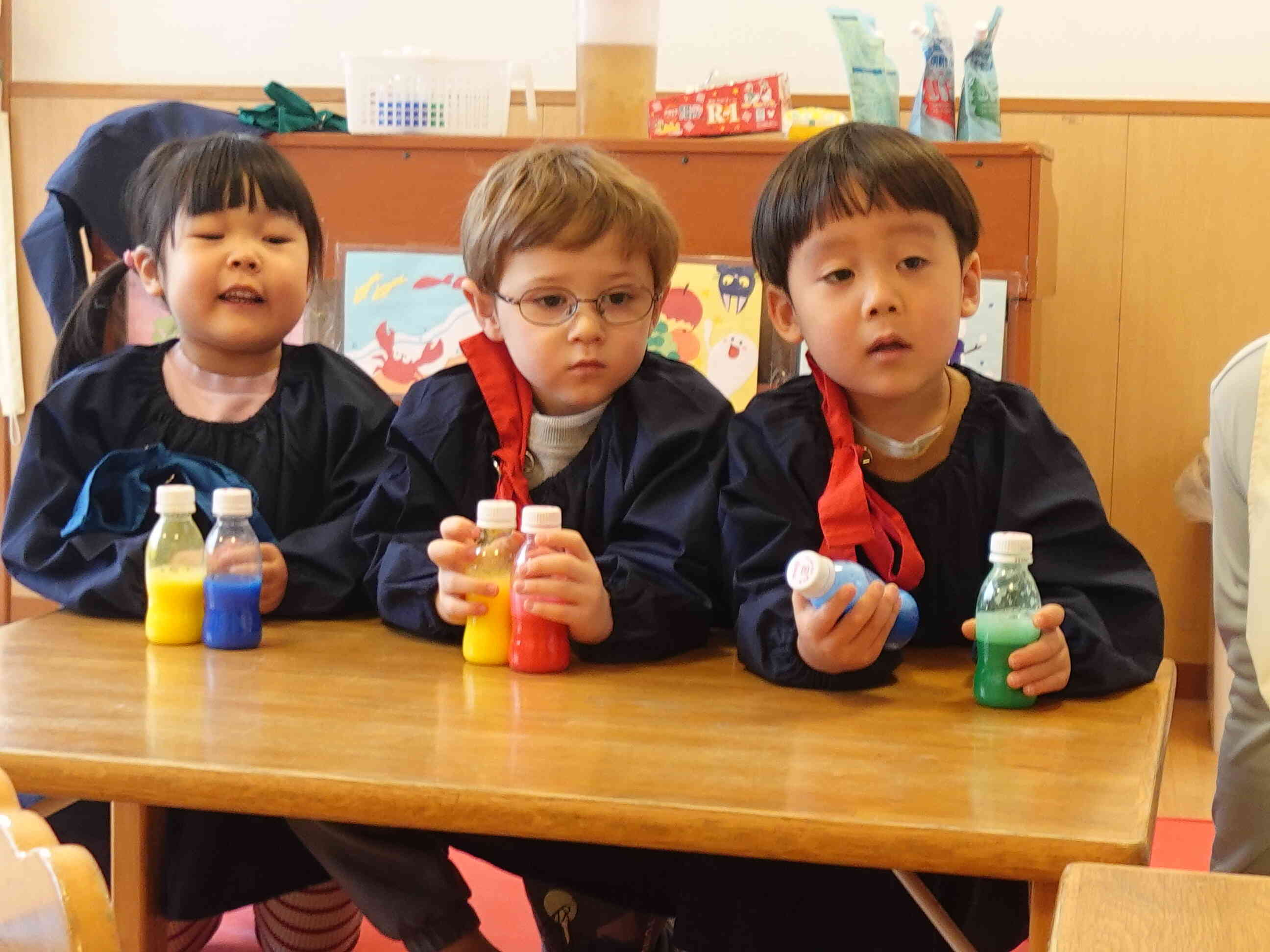 はちまきと違う色にしたよ！