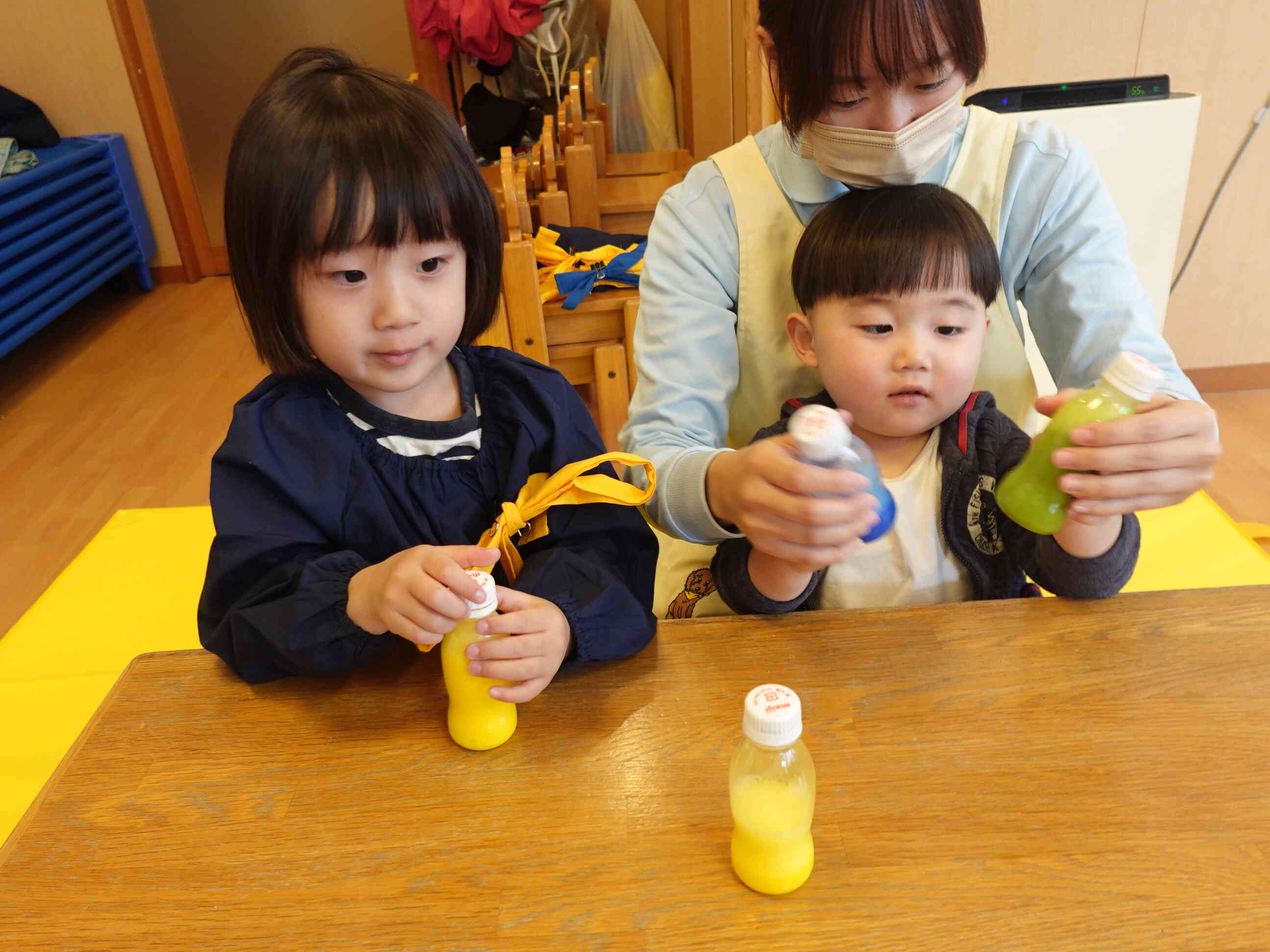 同じ色だと変わらないんだね！