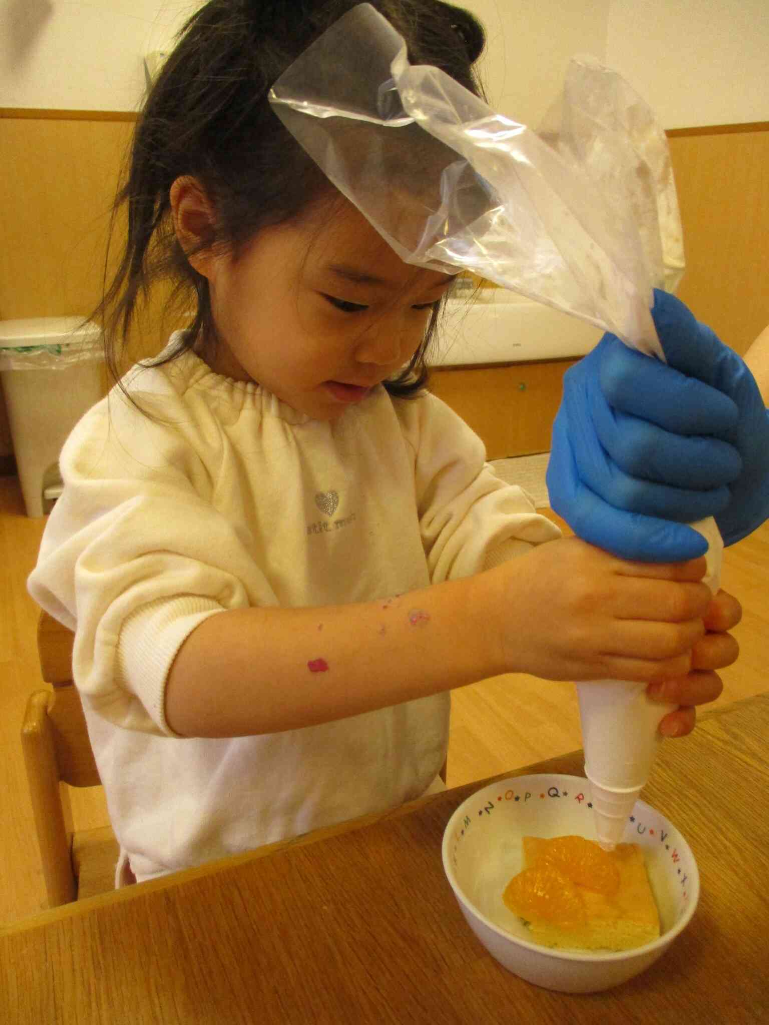 クリームたっぷり！