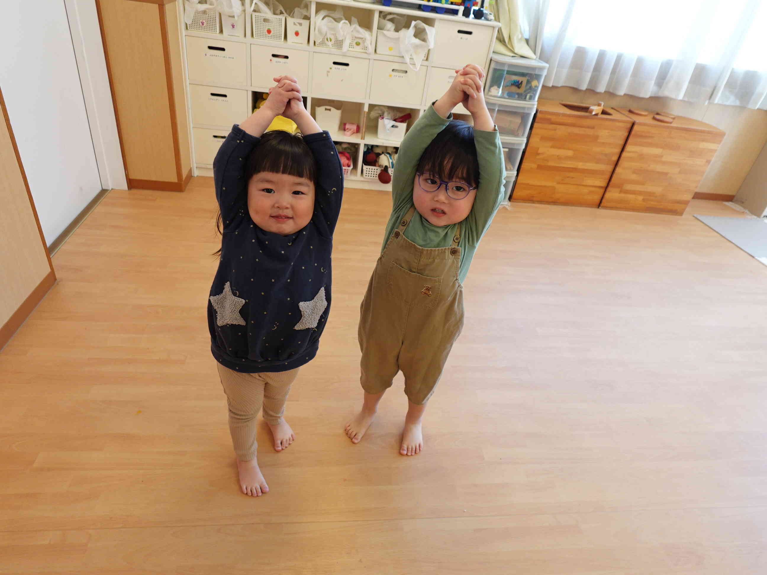 一緒のポーズ！