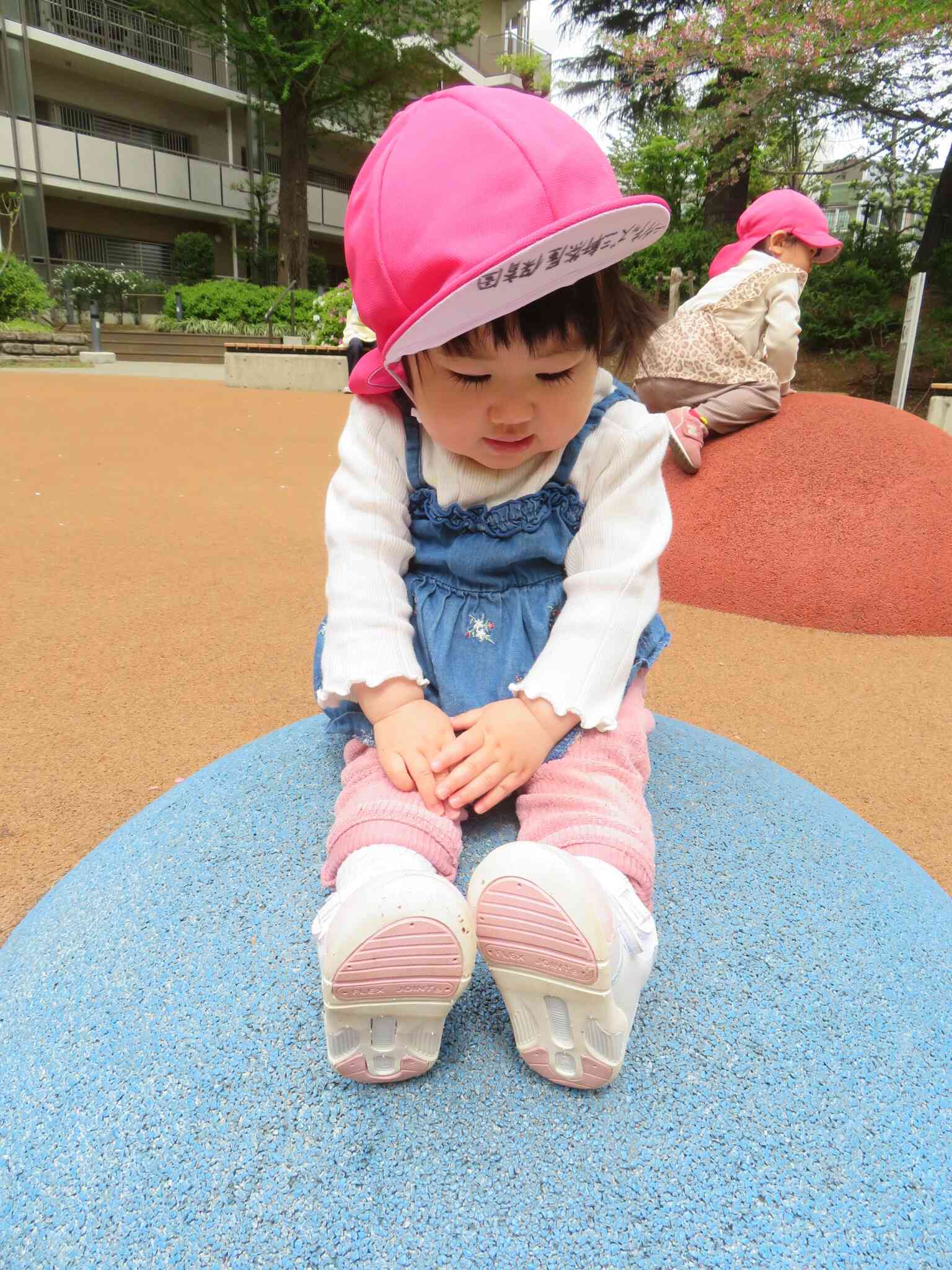 きれいに座れるんだよ。