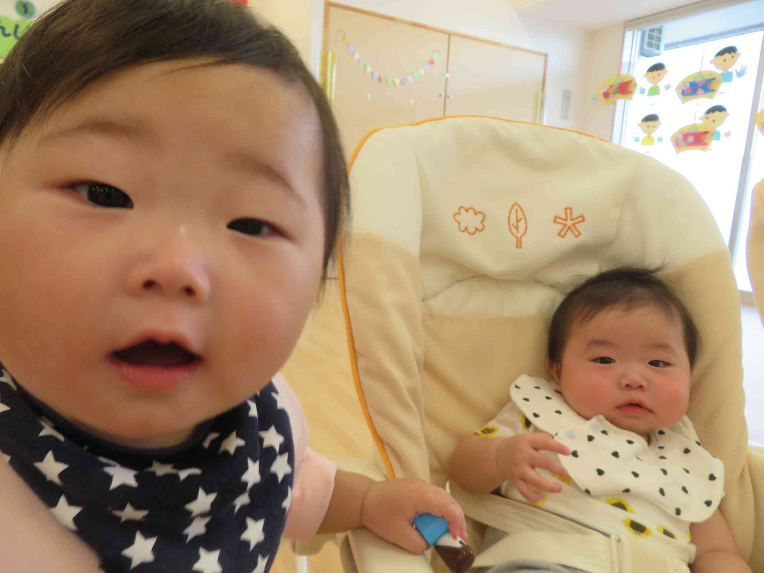 0歳児クラスのお友だちの様子♡