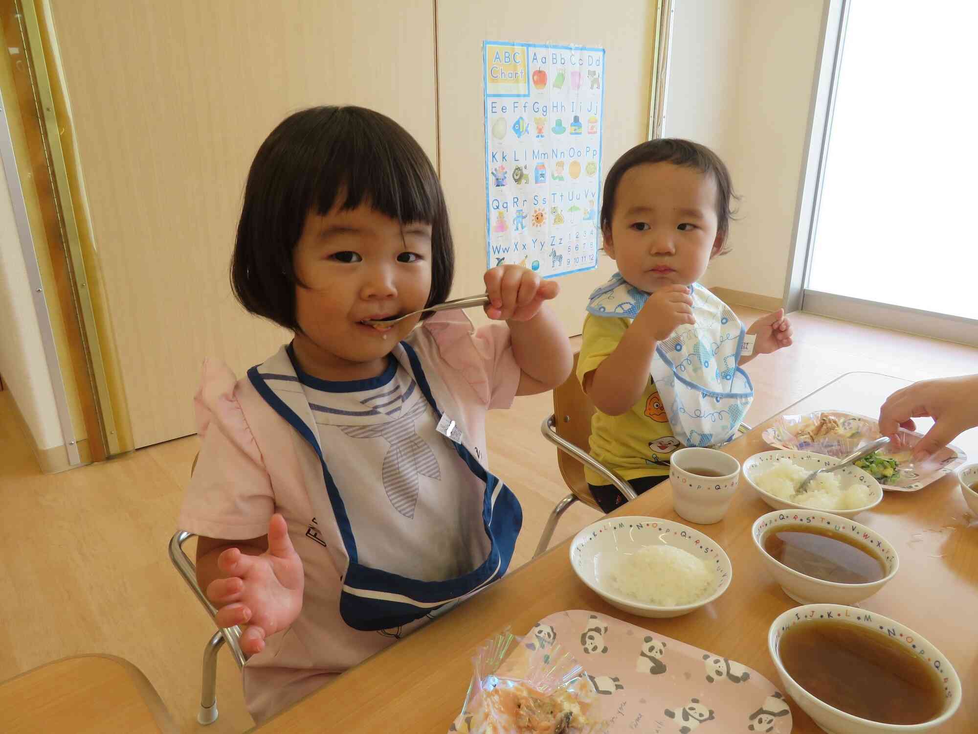 給食の誕生日プレート嬉しいね！