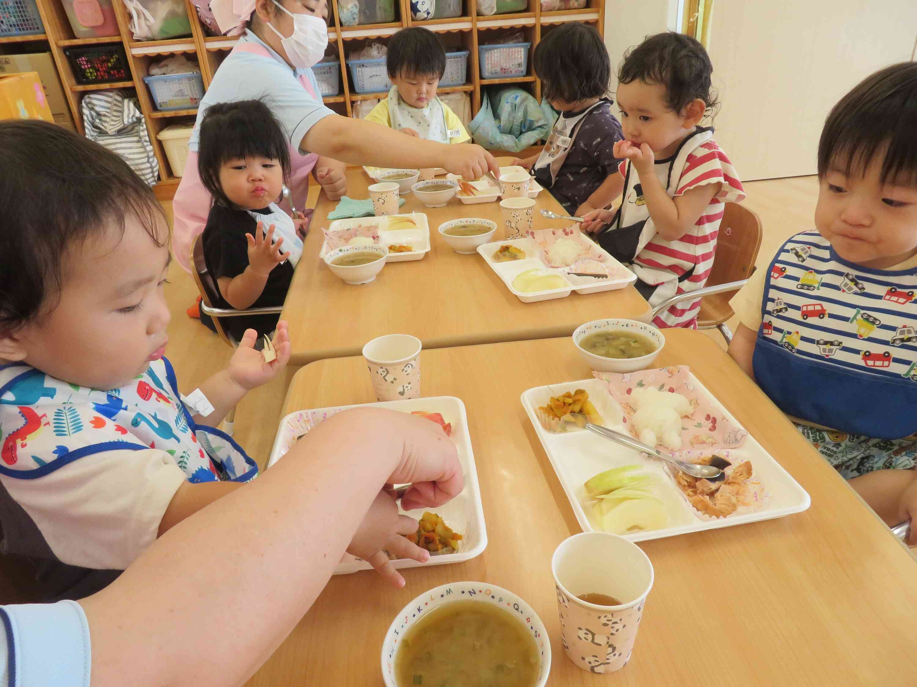 たくさん食べて大きくなろうね♡