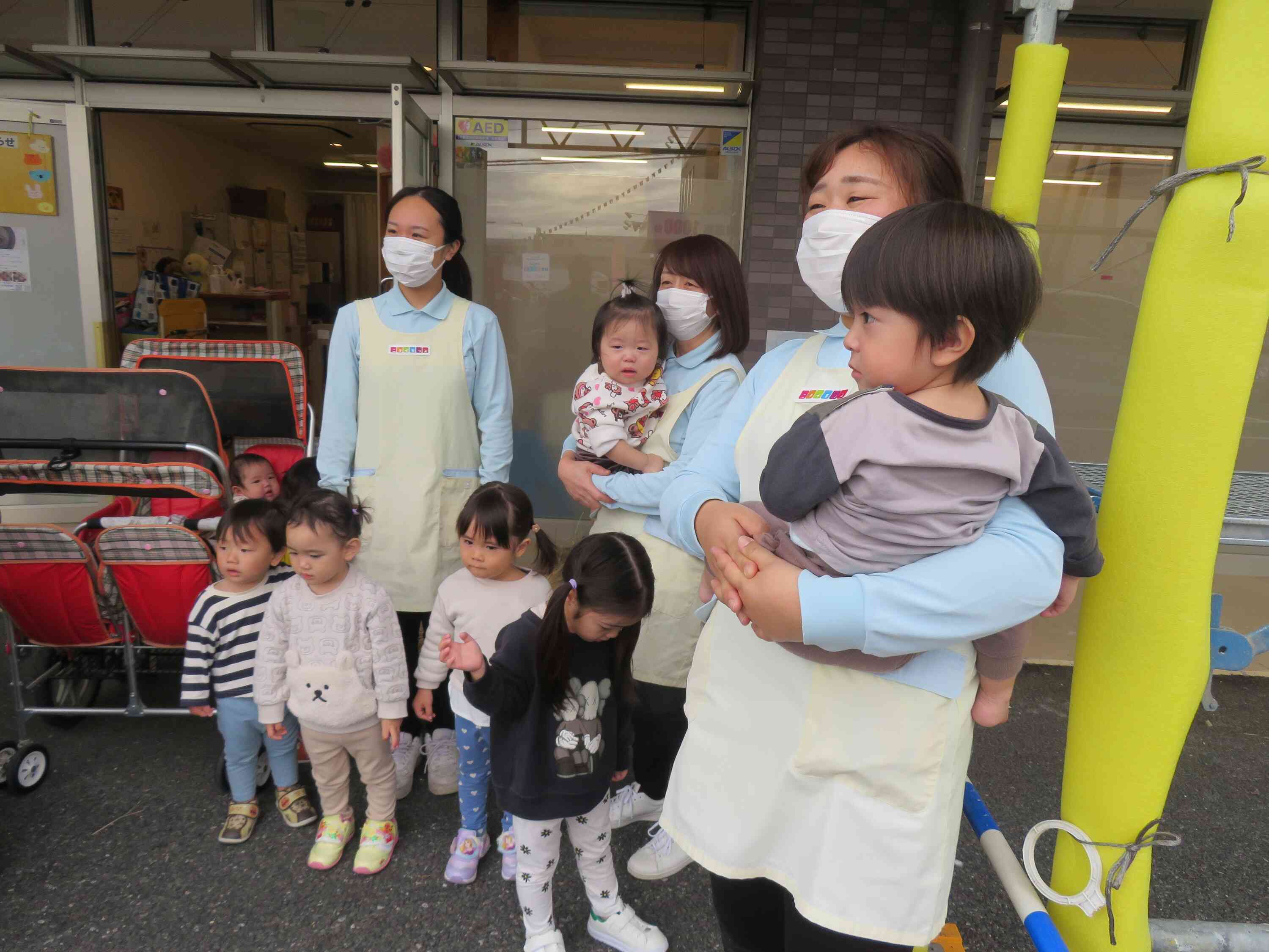 消防士の方のお話しをしっかり聞いたよ！