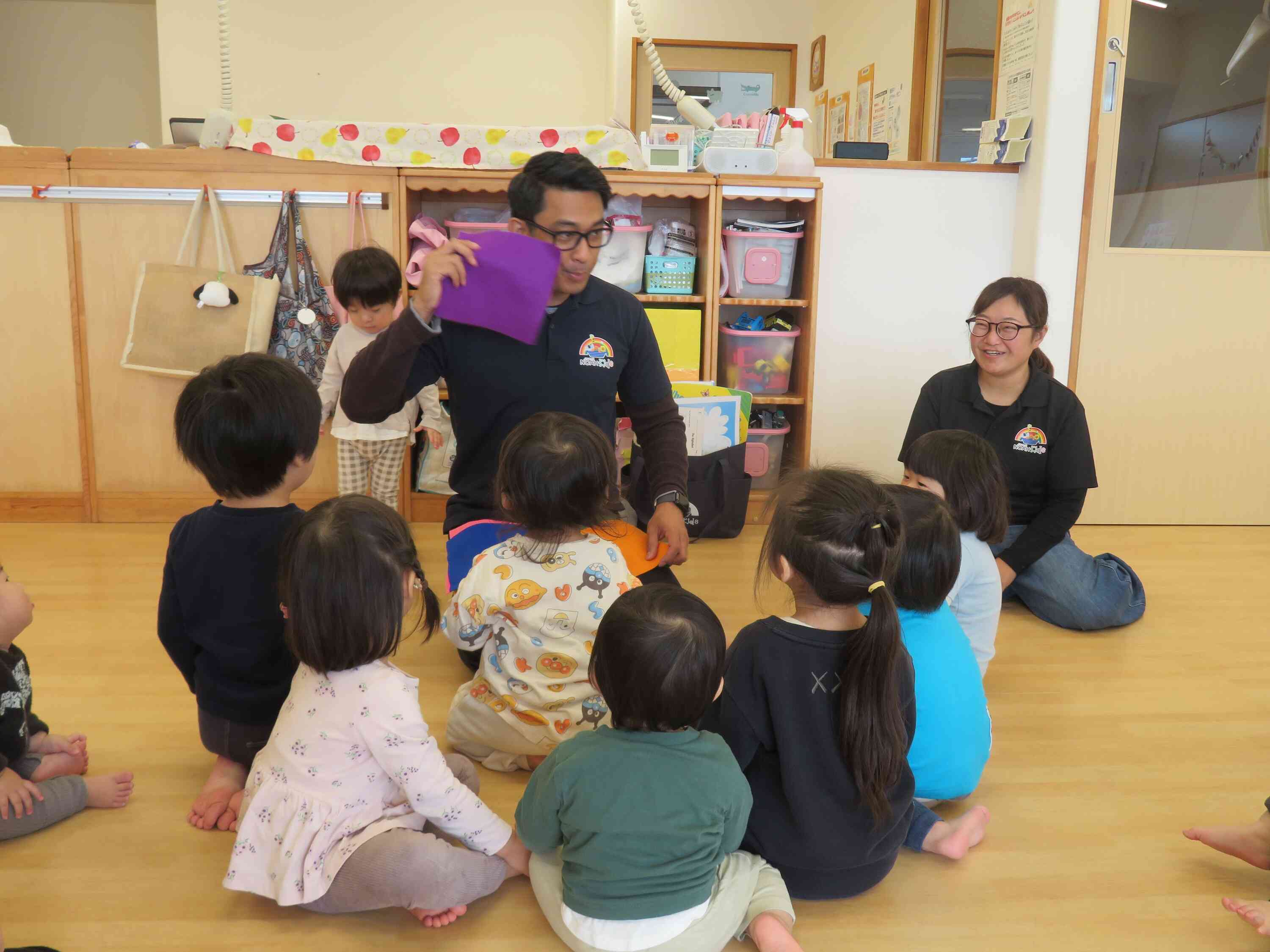 先生の真似をして、発音の練習もしました!