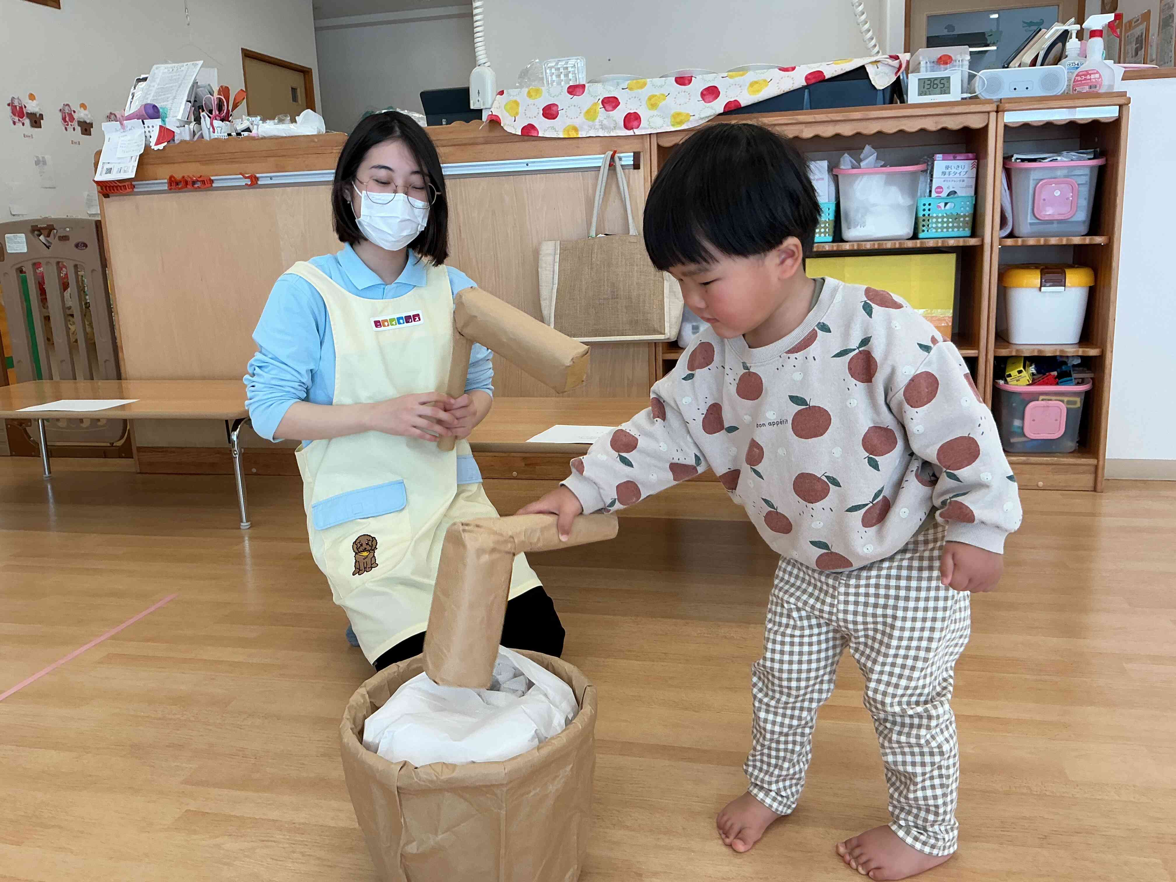 もちつき ぺったんぺったん♫