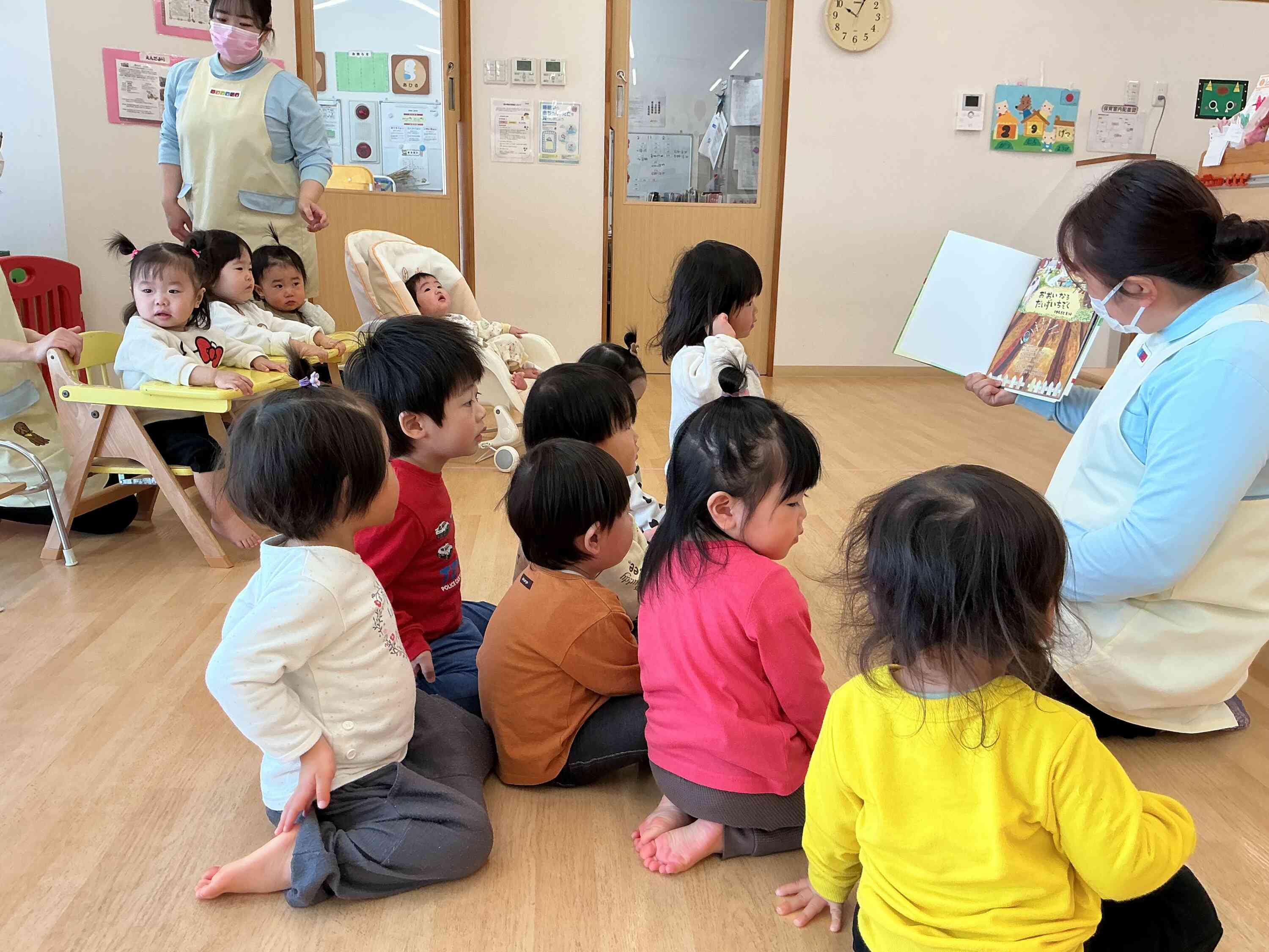 食育活動で大豆についてのお話しを聞きました！