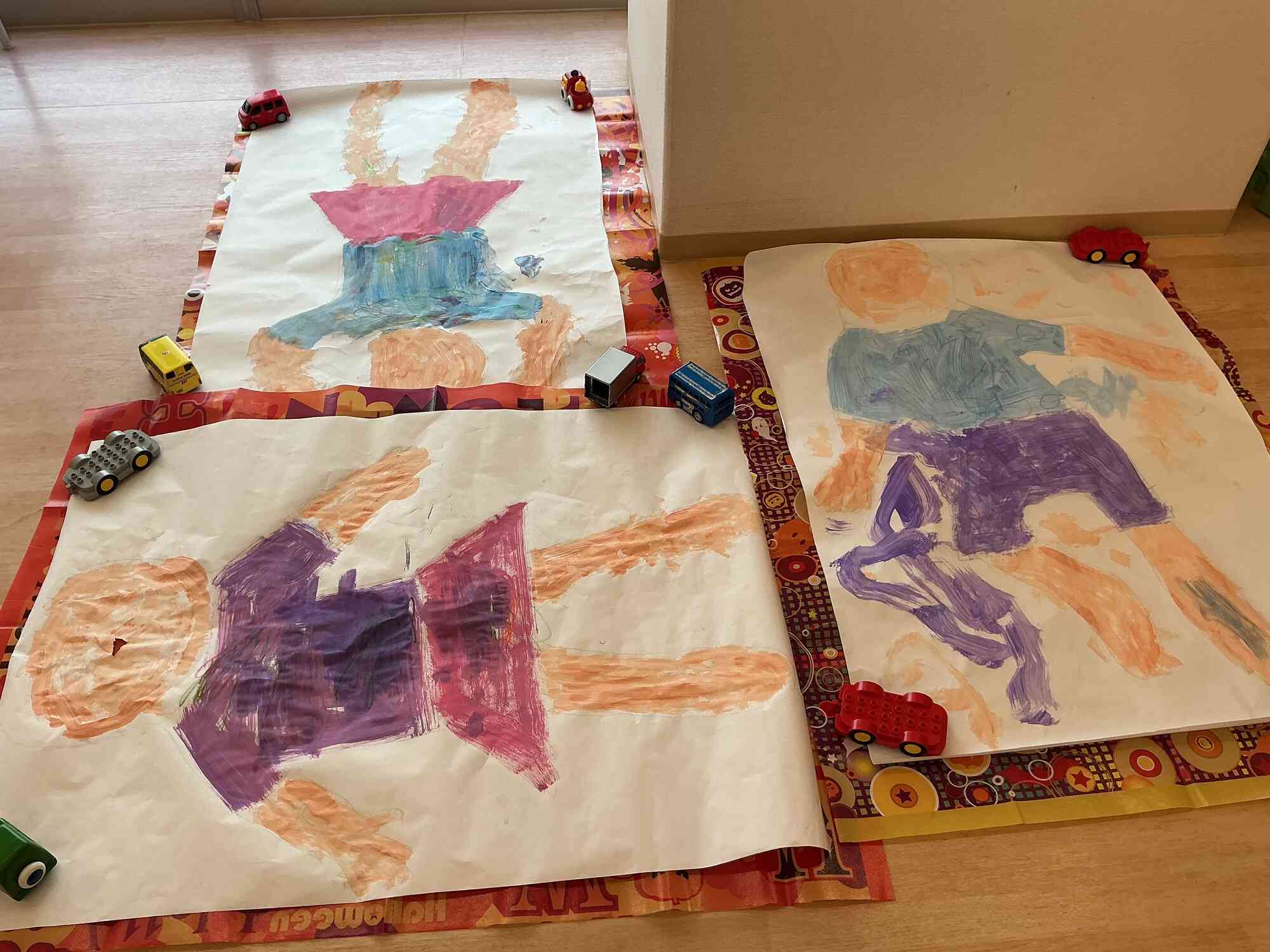 みんなの等身大の製作が完成です！