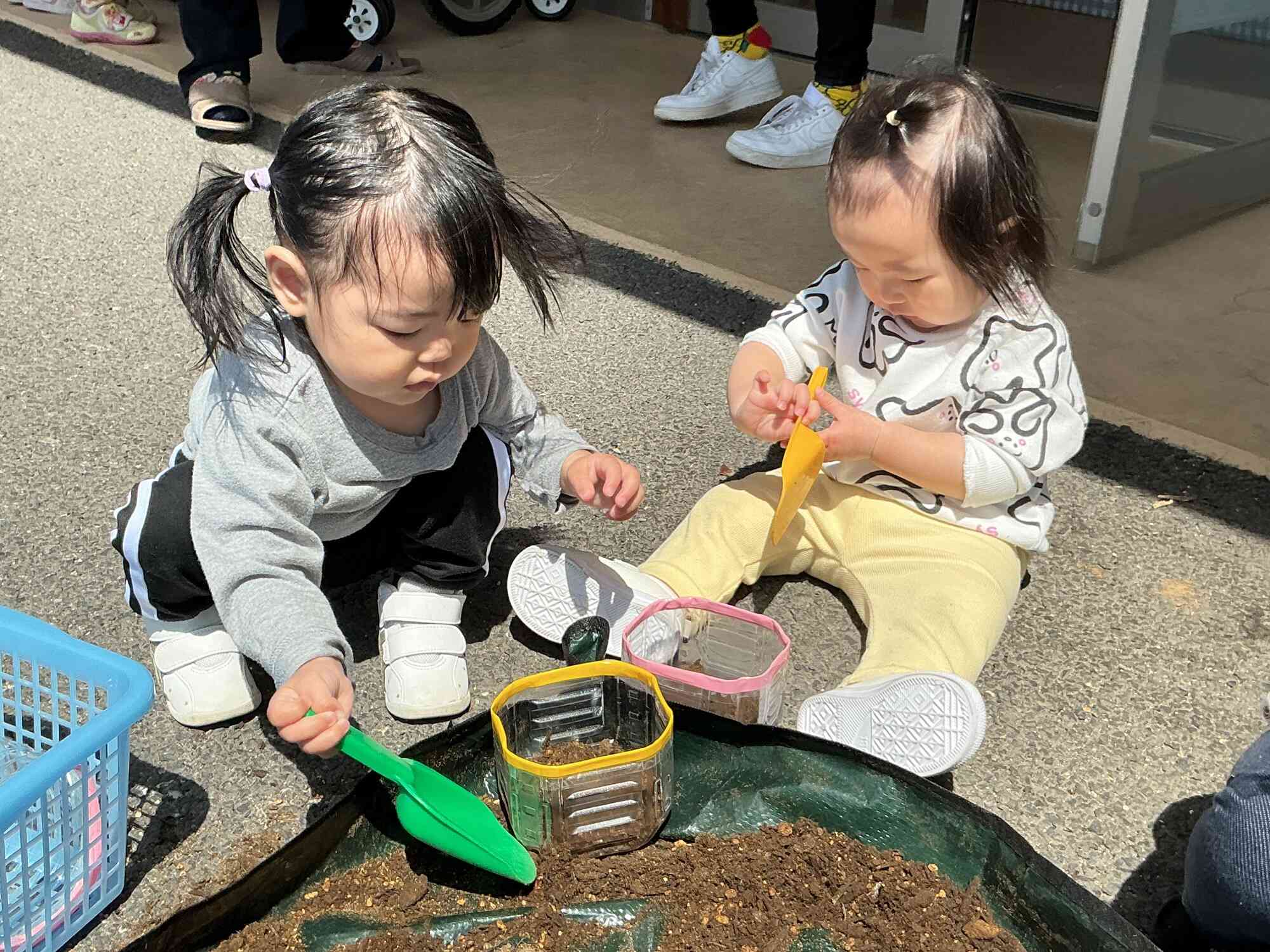 砂遊びみたいでたのしいね！