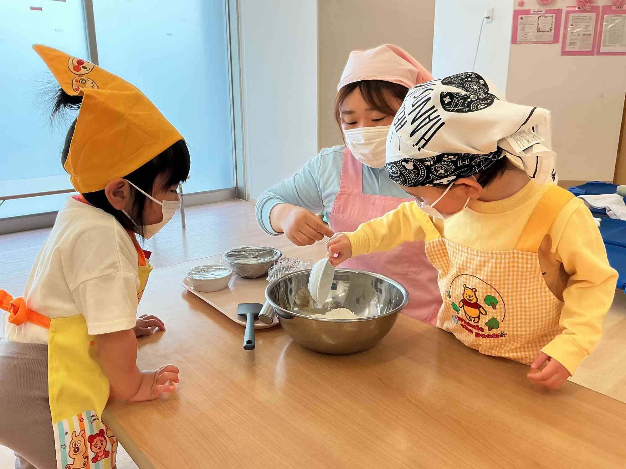 バナナホットケーキをつくりました！