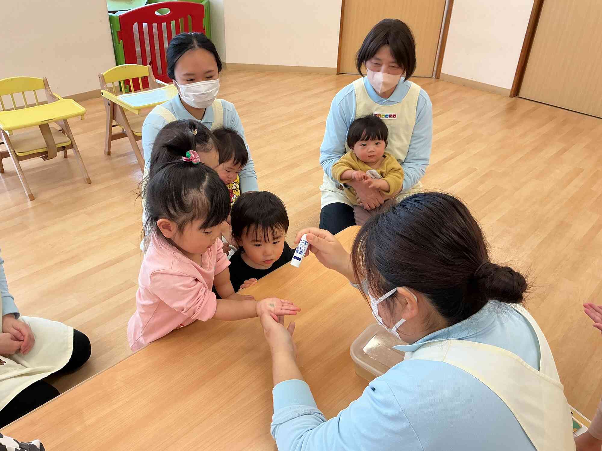 食育活動～食事のあいさつ・手あらいについて～
