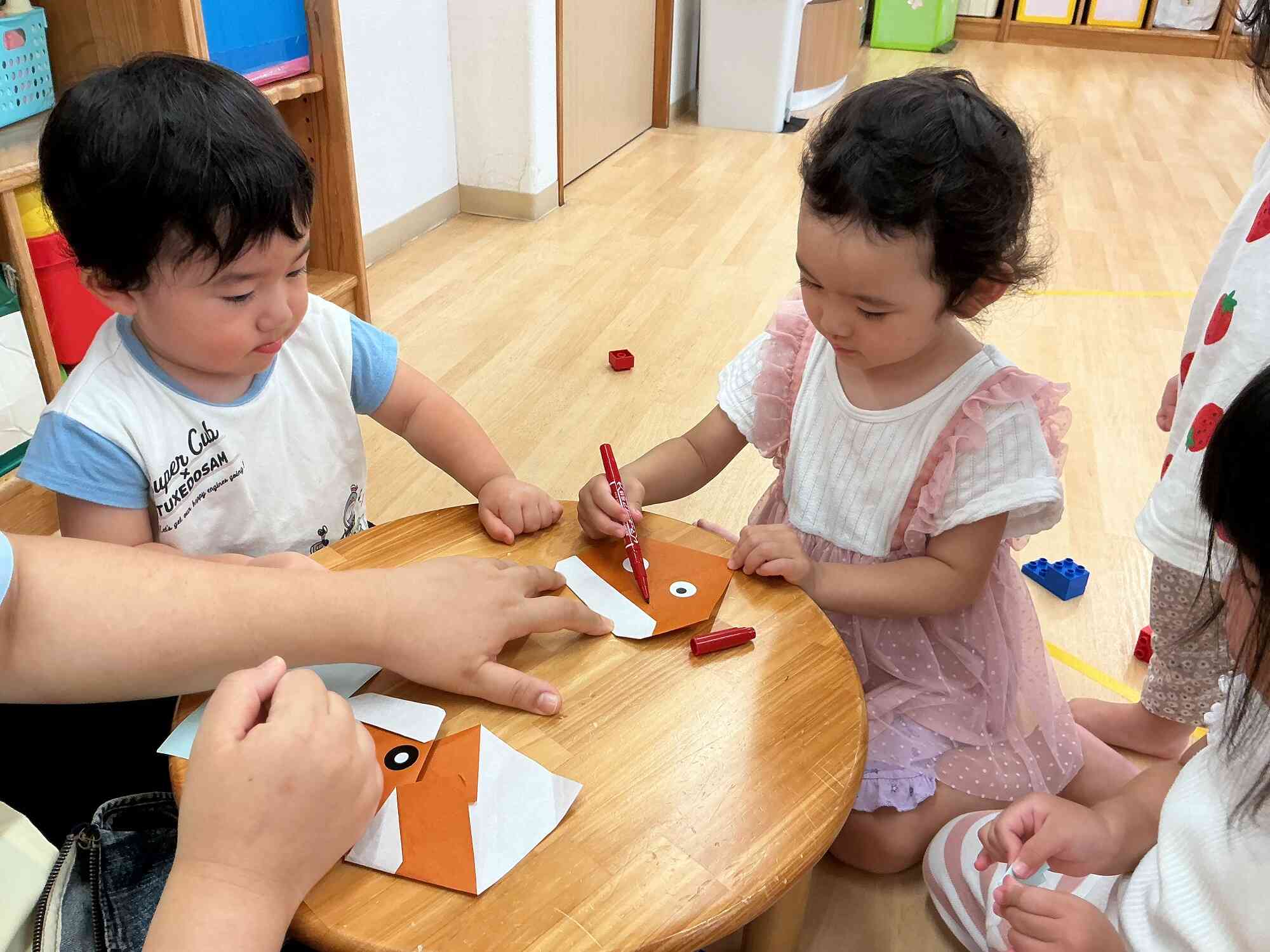 おりがみあそびをしたよ！