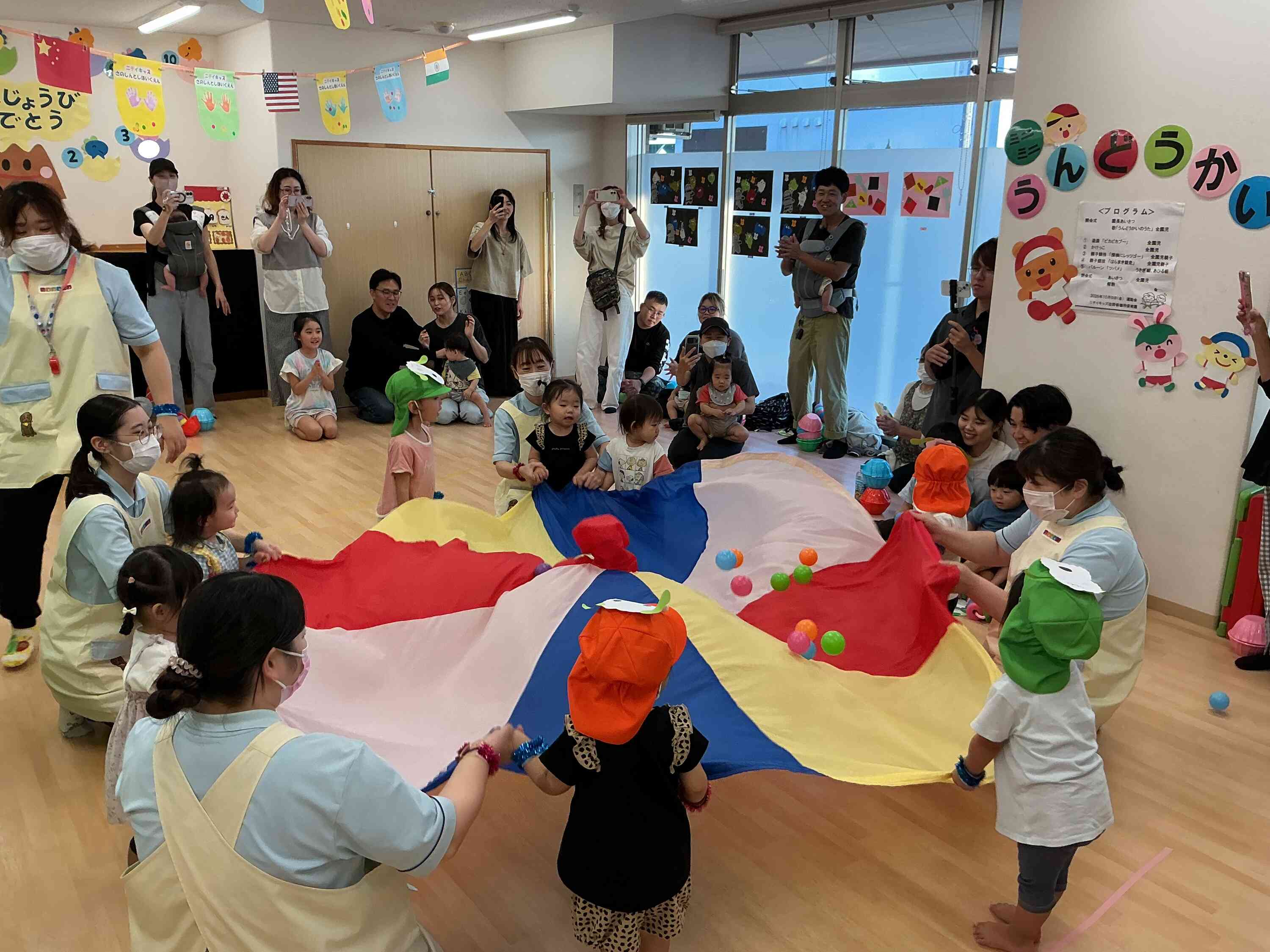 運動会当日が1番上手なバルーンの演技でした! 運動会にご参加いただきありがとうございました。