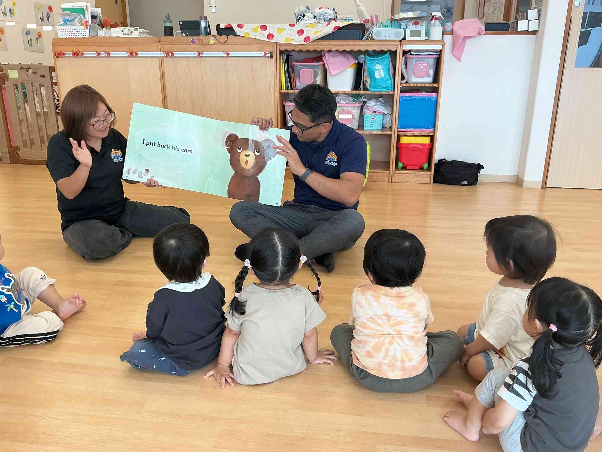 今日のお話は、テディベアーが出てくる絵本でした！