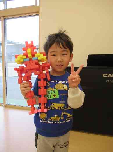 ブロックで作ったよ。
