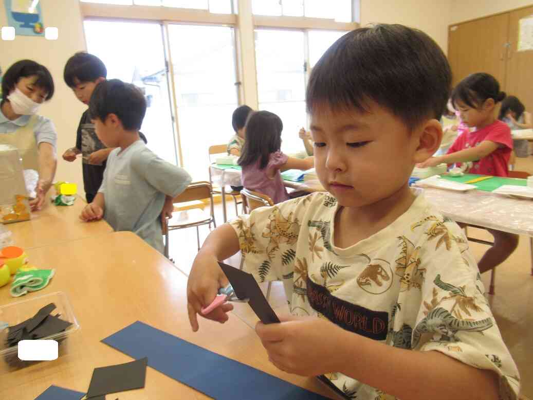 夏祭り会の準備中♡