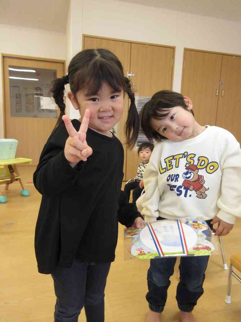 素敵な1年を過ごしてね！(りす組さん)