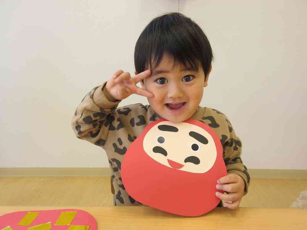 だるまさんの完成！なんだか僕に似てる？