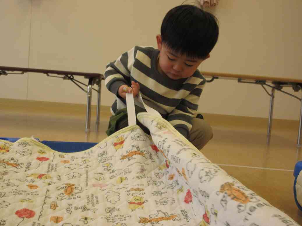 寝る準備をするよ！