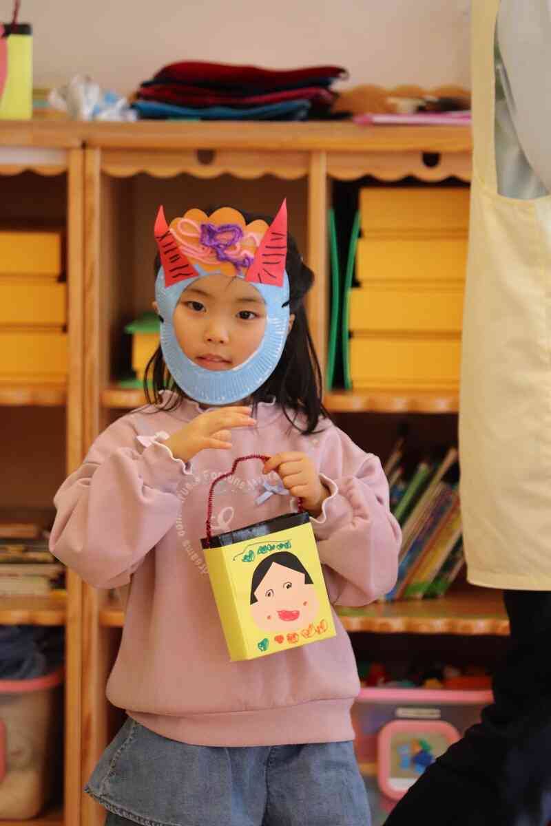 お面を作ったよ！