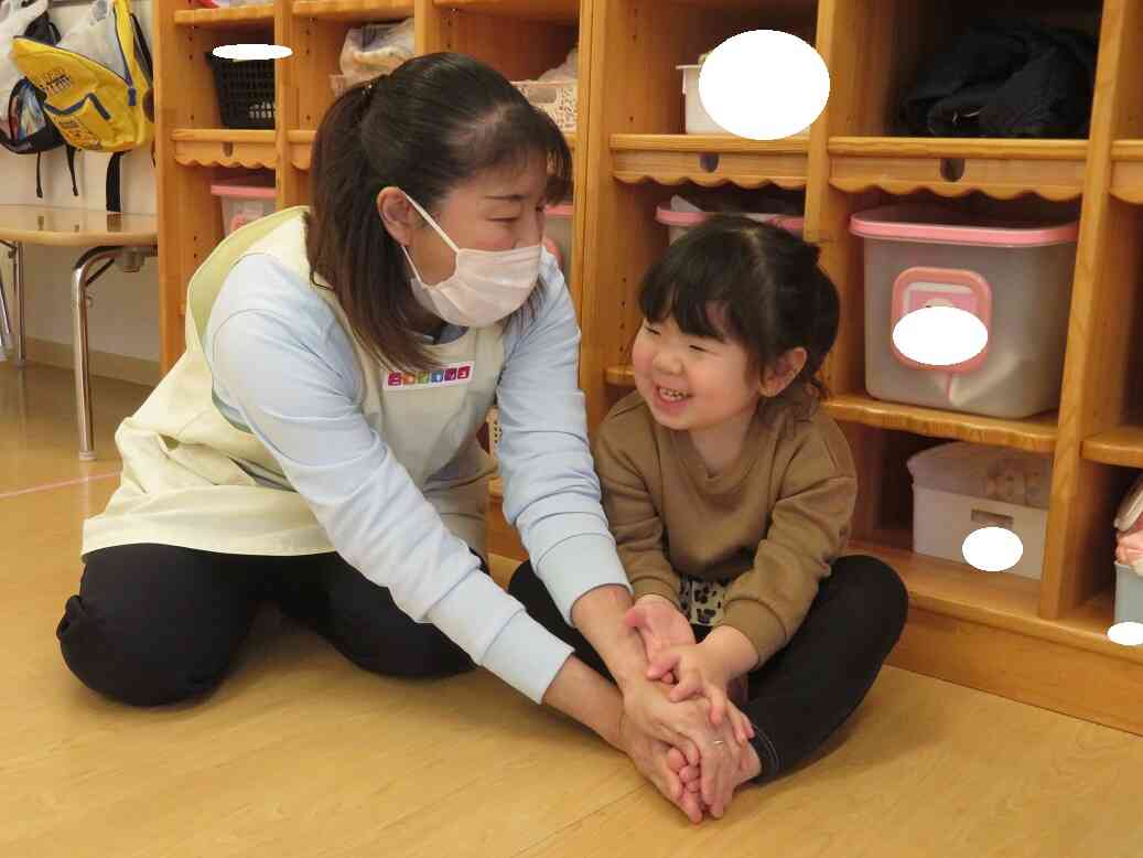 先生大好き♡お友だち大好き♡(あひる1歳児・うさぎ組２歳児)