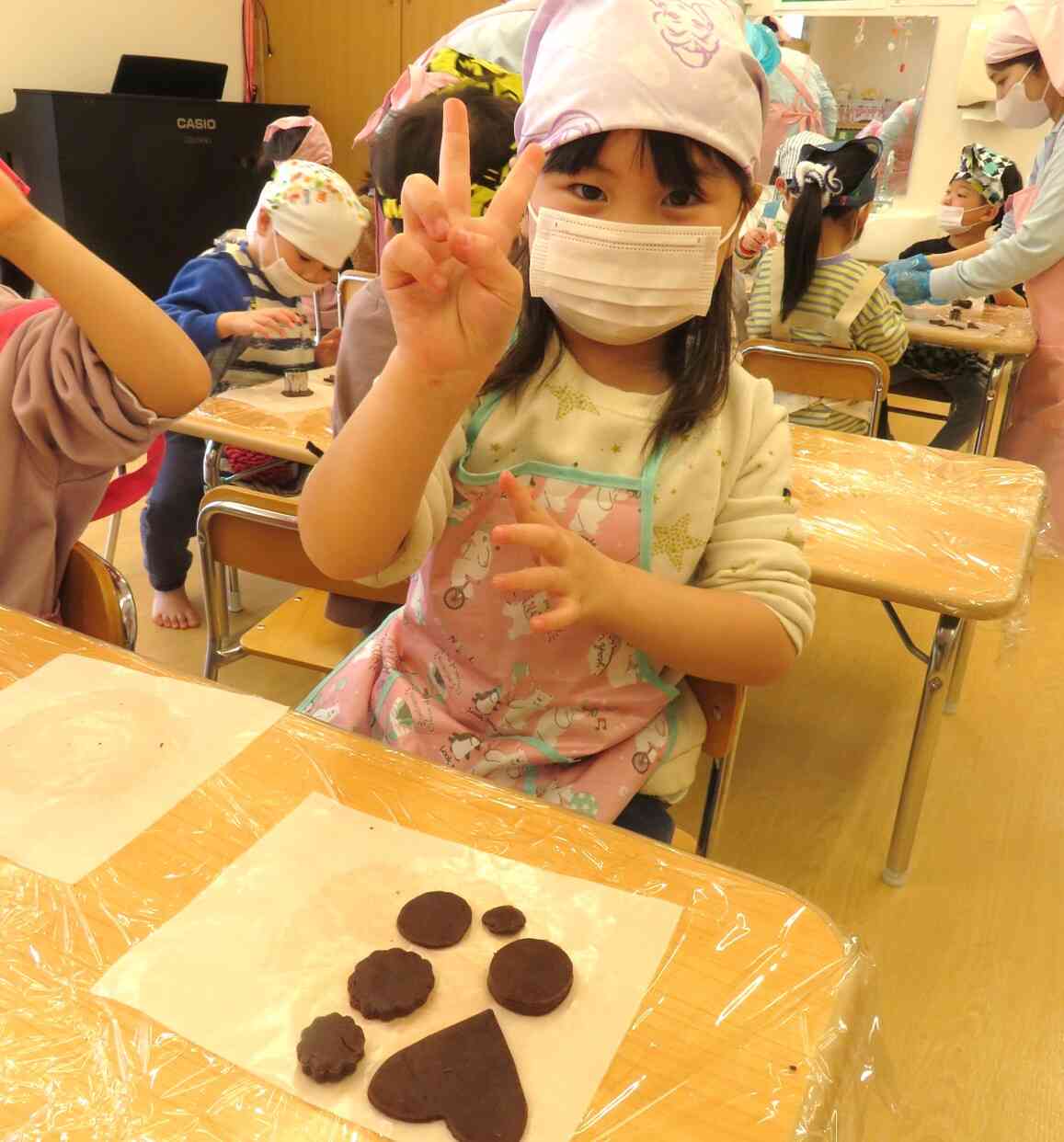 上手に型抜きできたよ!