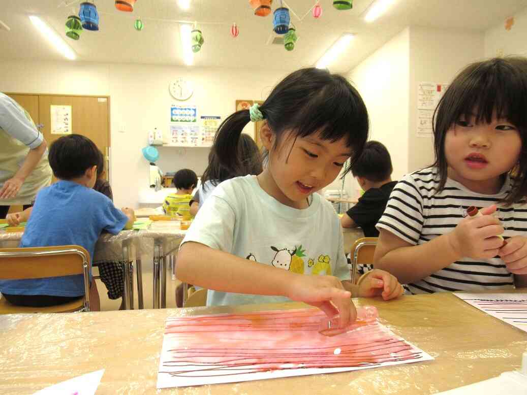 8月製作『アイスクリーム』5歳児・きりん組